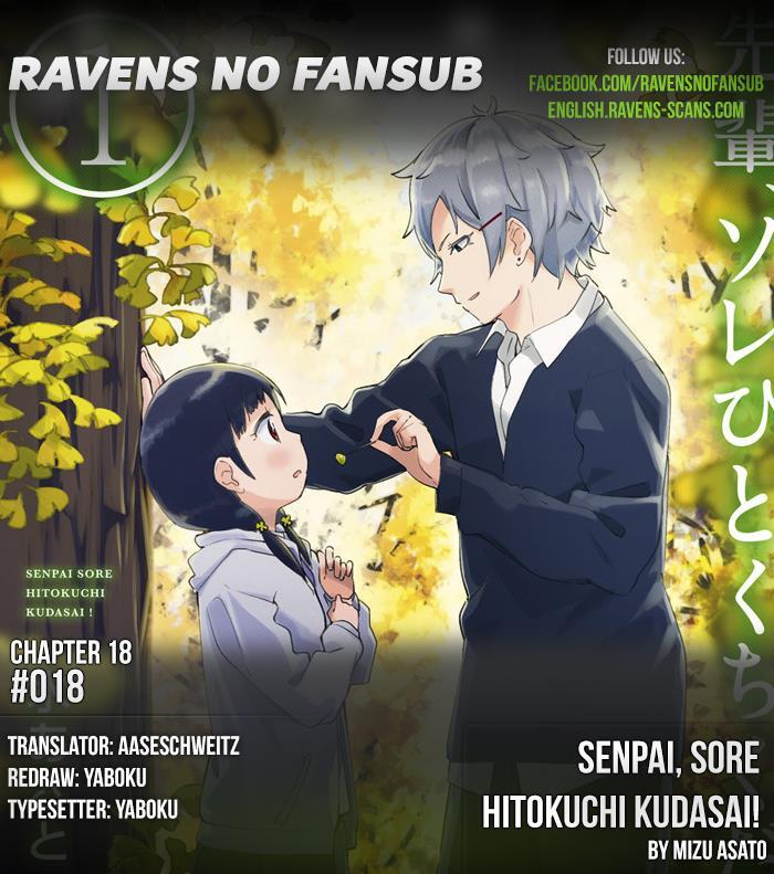 Read Senpai, Sore Hitokuchi Kudasai! Manga Online