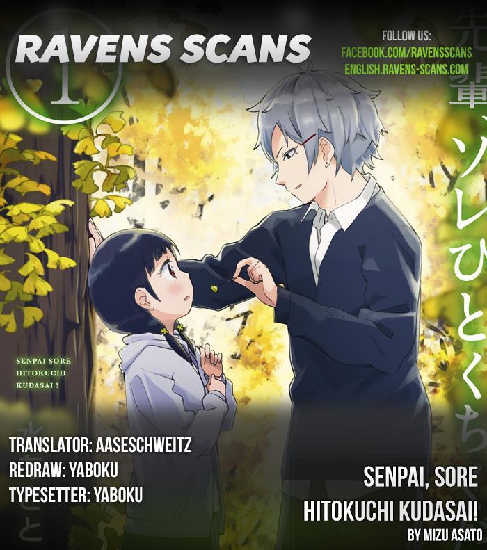 Read Senpai, Sore Hitokuchi Kudasai! Manga Online