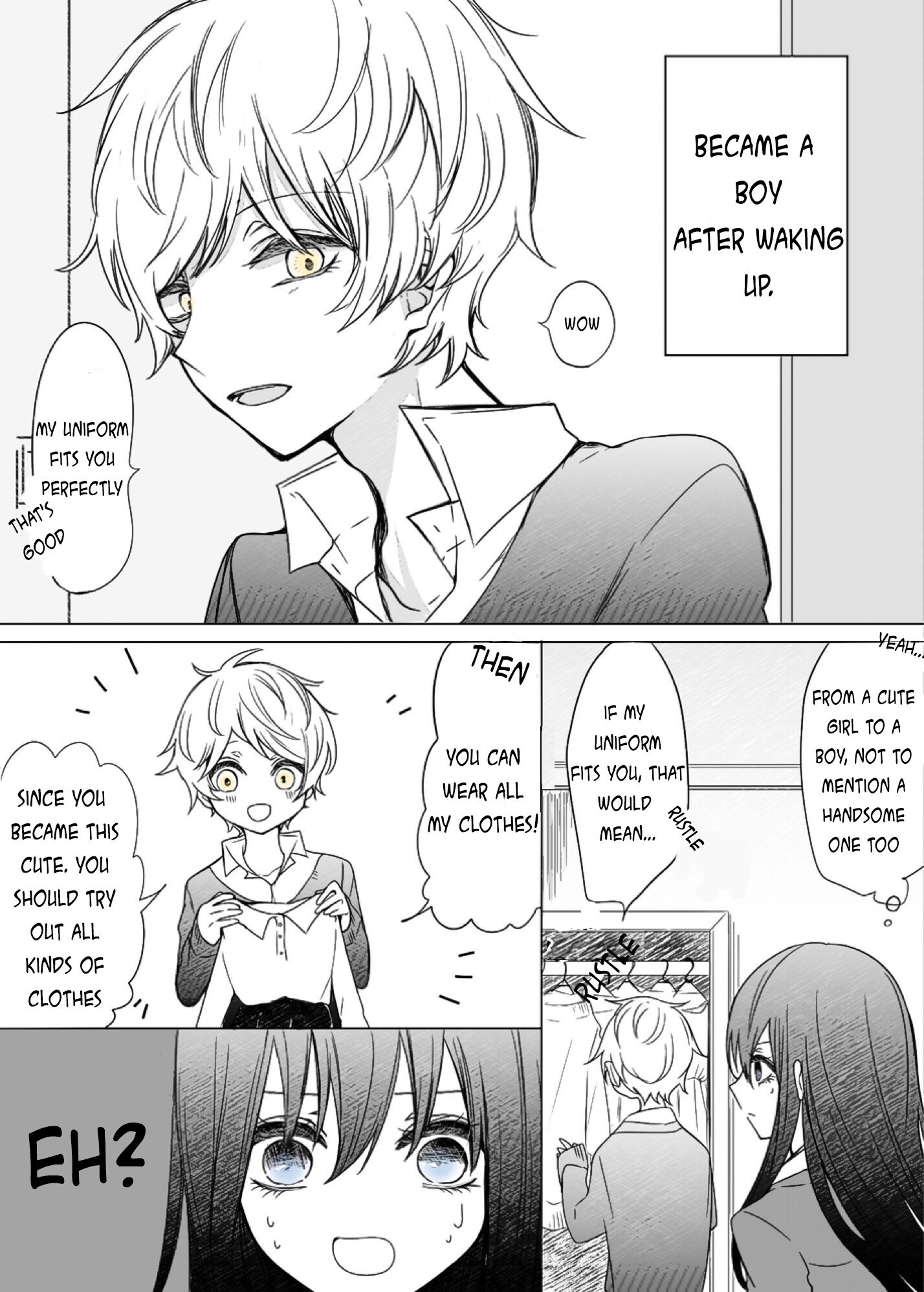 Read She Became Handsome and He Became Cute Manga Online