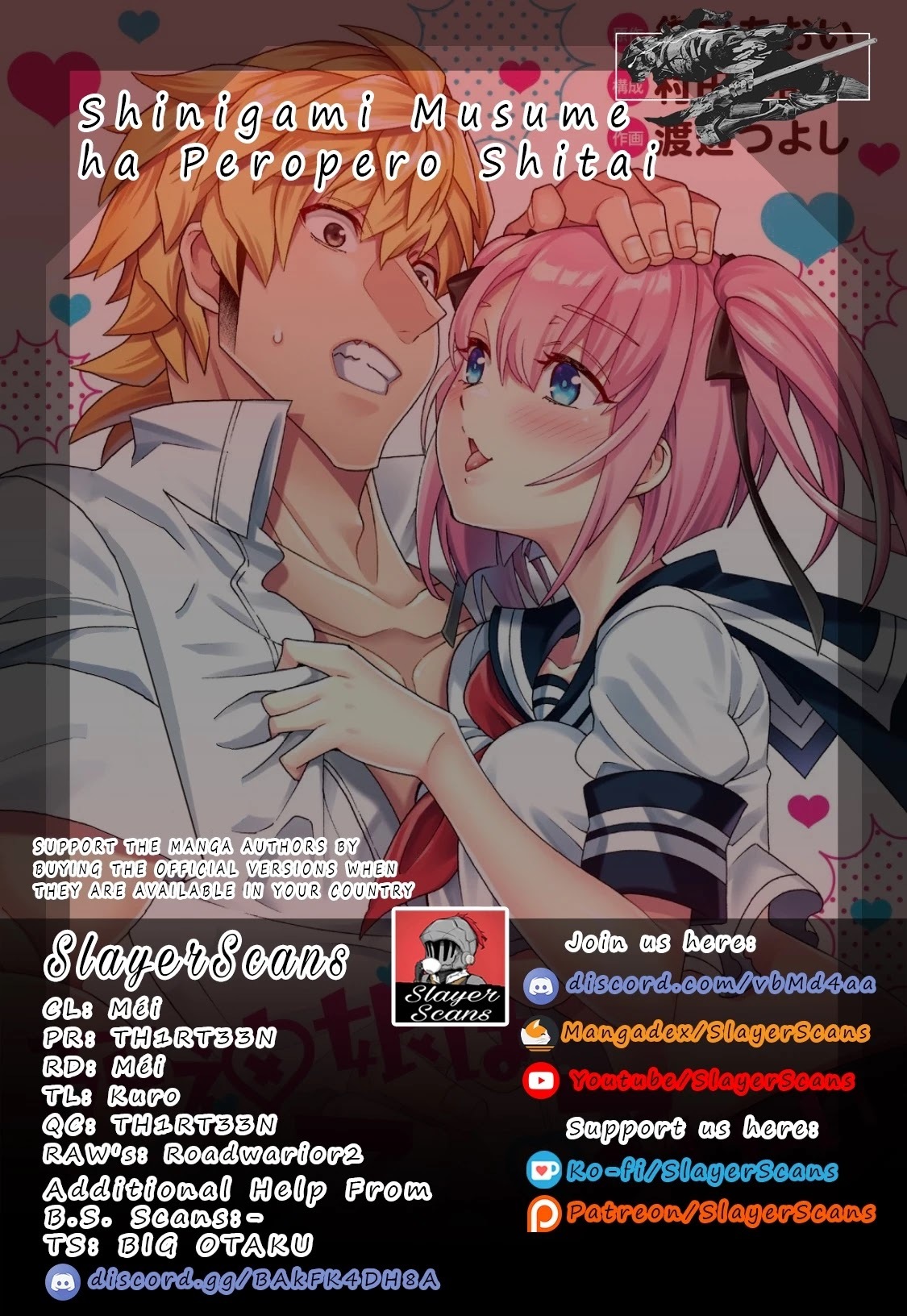 Read Shinigami Musume ha Peropero Shitai Manga Online