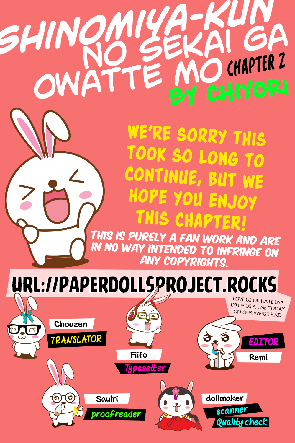 Read Shinomiya-kun no Sekai ga Owatte mo Manga Online