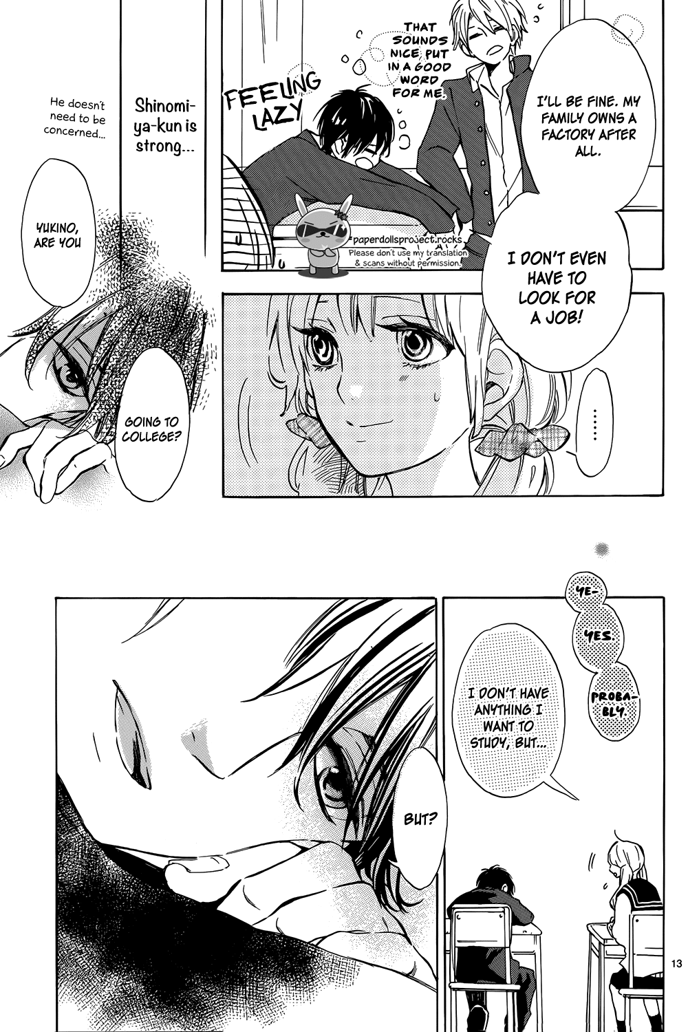 Read Shinomiya-kun no Sekai ga Owatte mo Manga Online