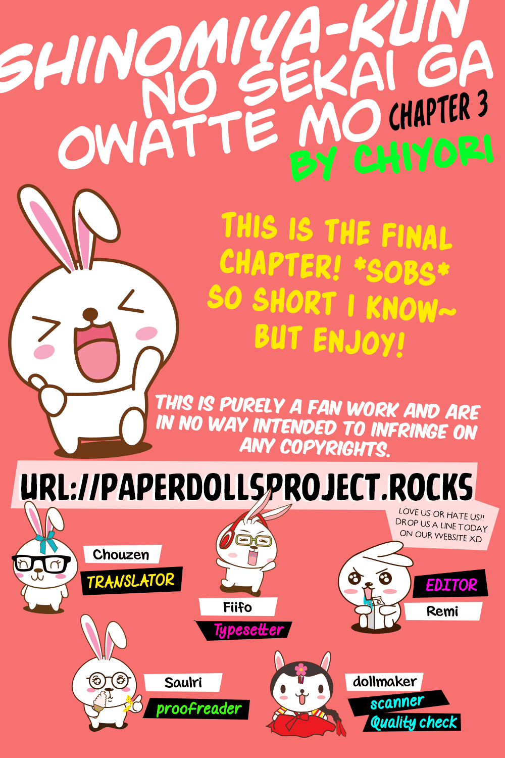 Read Shinomiya-kun no Sekai ga Owatte mo Manga Online