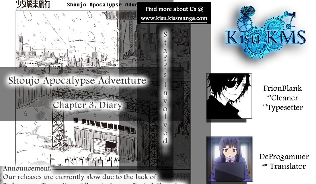 Read Shoujo Shuumatsu Ryokou Manga Online