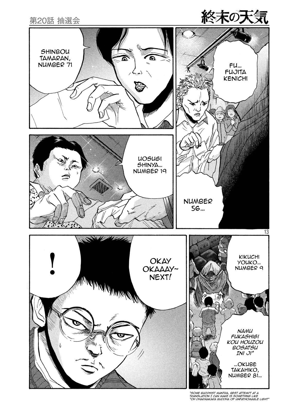 Read Shuumatsu no Tenki Manga Online
