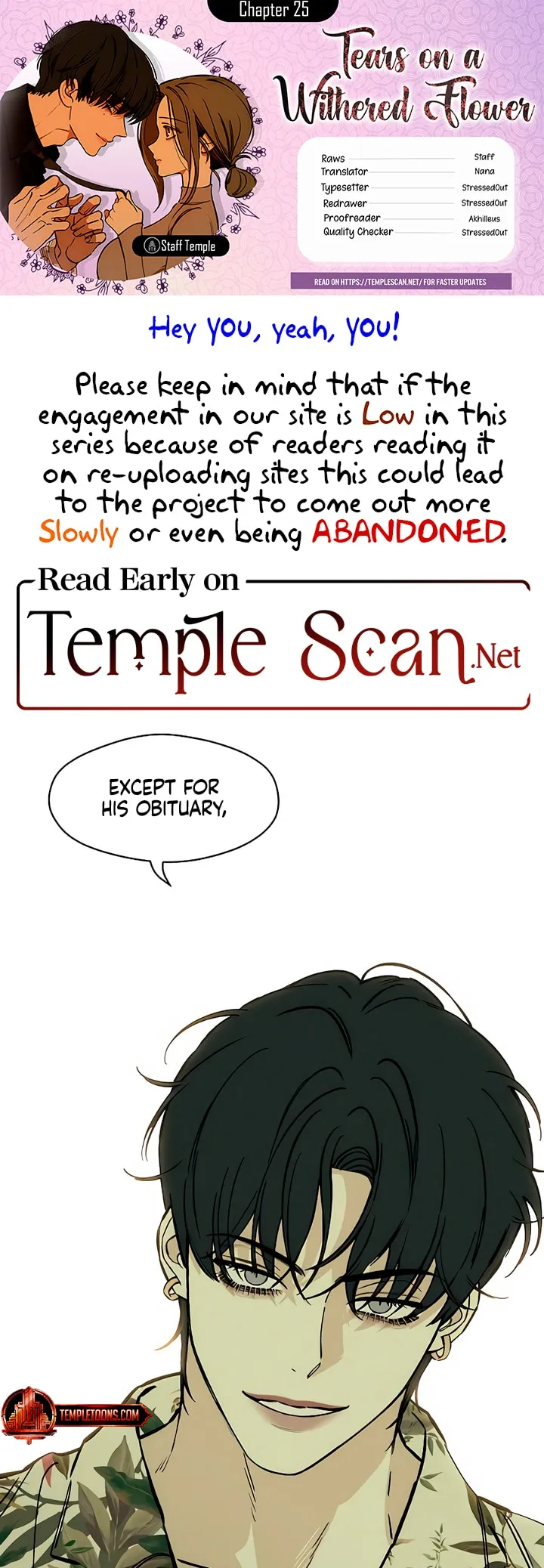 Read Tears on a Withered Flower Manga Online