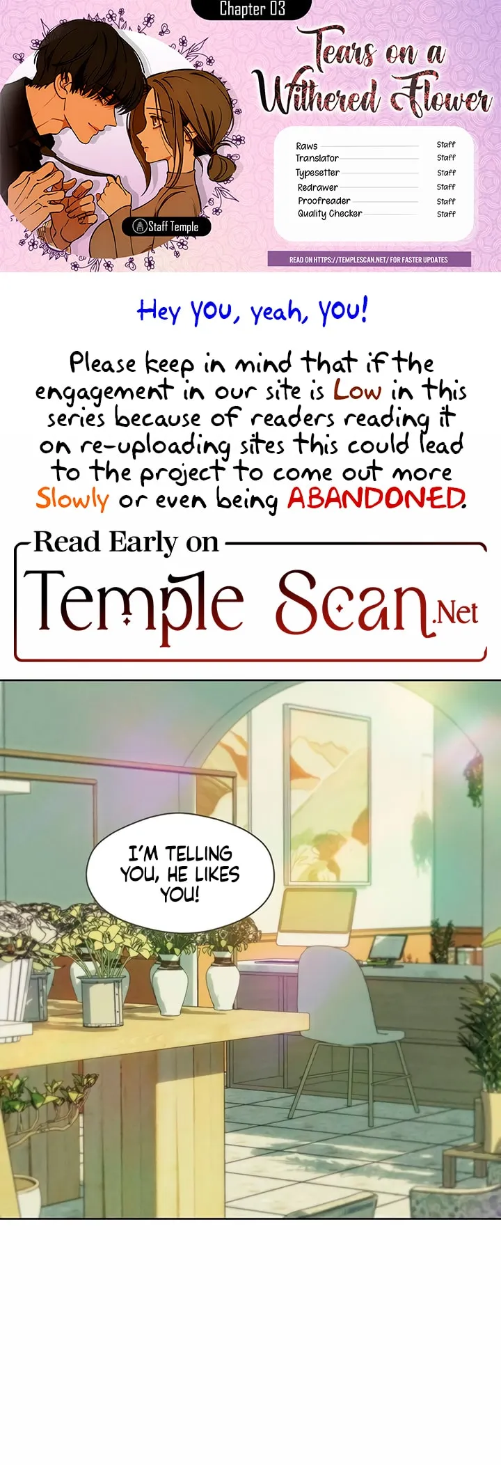 Read Tears on a Withered Flower Manga Online