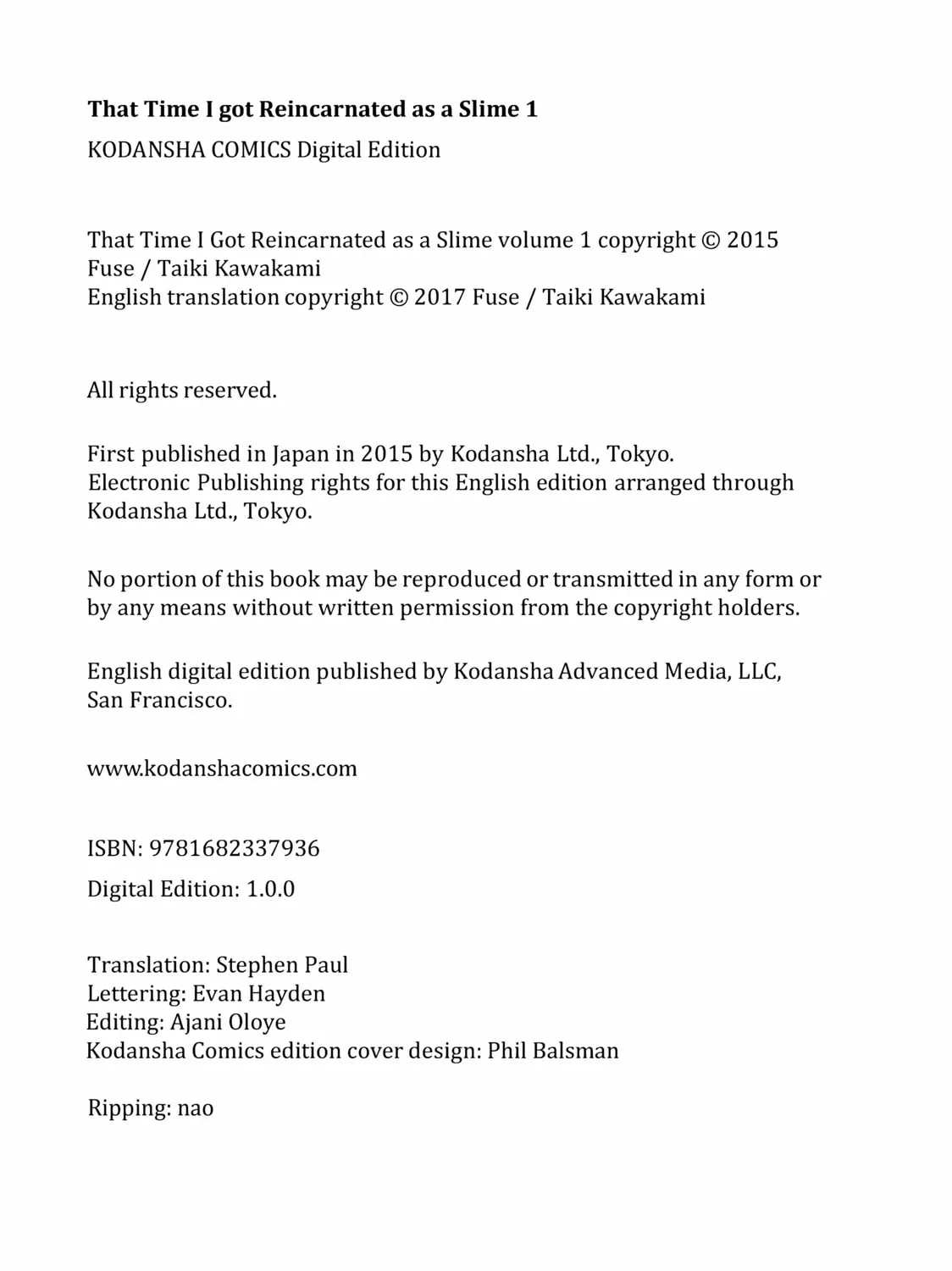 Read Tensei Shitara Slime Datta Ken Manga Online