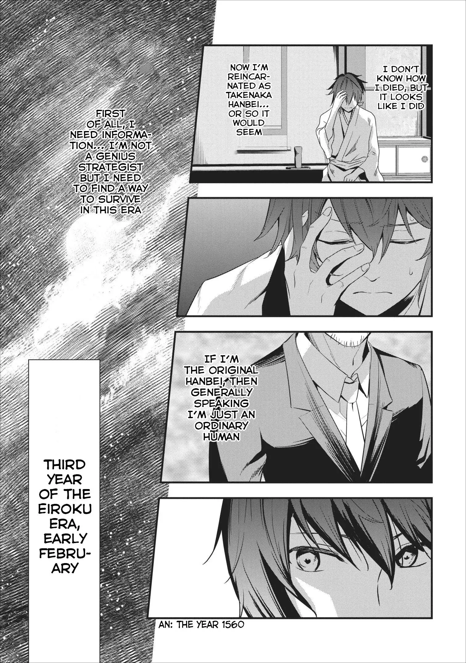 Read Tensei! Takenaka Hanbei- Minor Bushou ni Tensei shita Nakama-tachi to Sengoku Ranse wo Ikinuku Manga Online