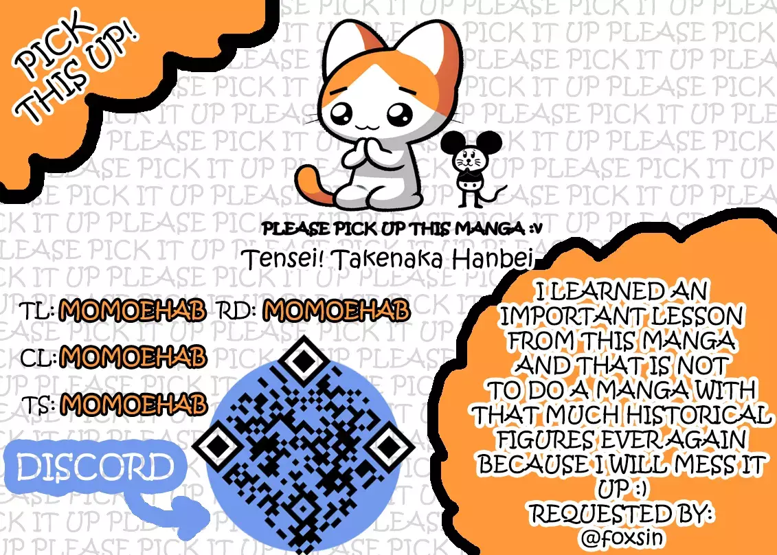 Read Tensei! Takenaka Hanbei- Minor Bushou ni Tensei shita Nakama-tachi to Sengoku Ranse wo Ikinuku Manga Online