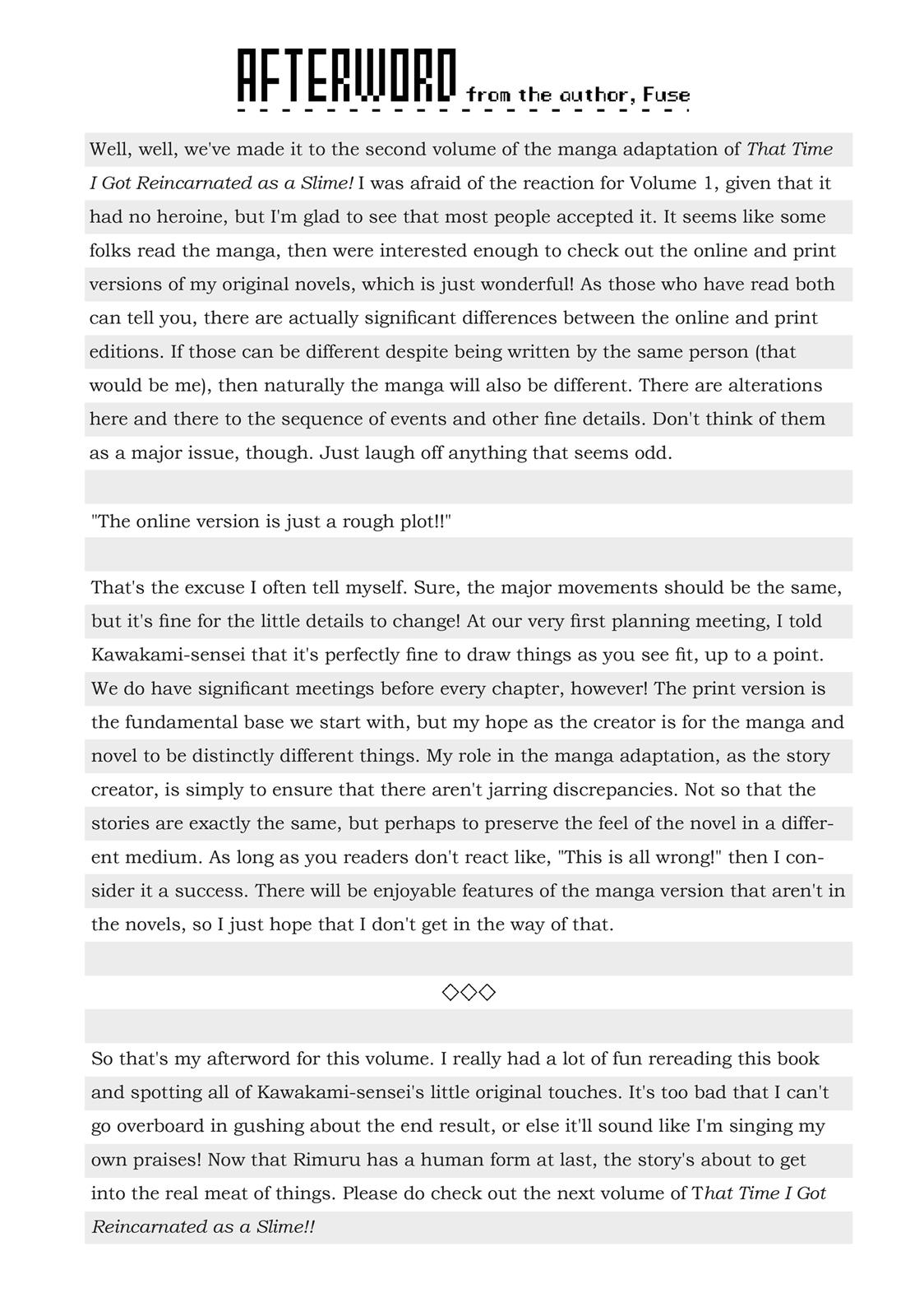 Read That Time I Got Reincarnated as a Slime Manga Online