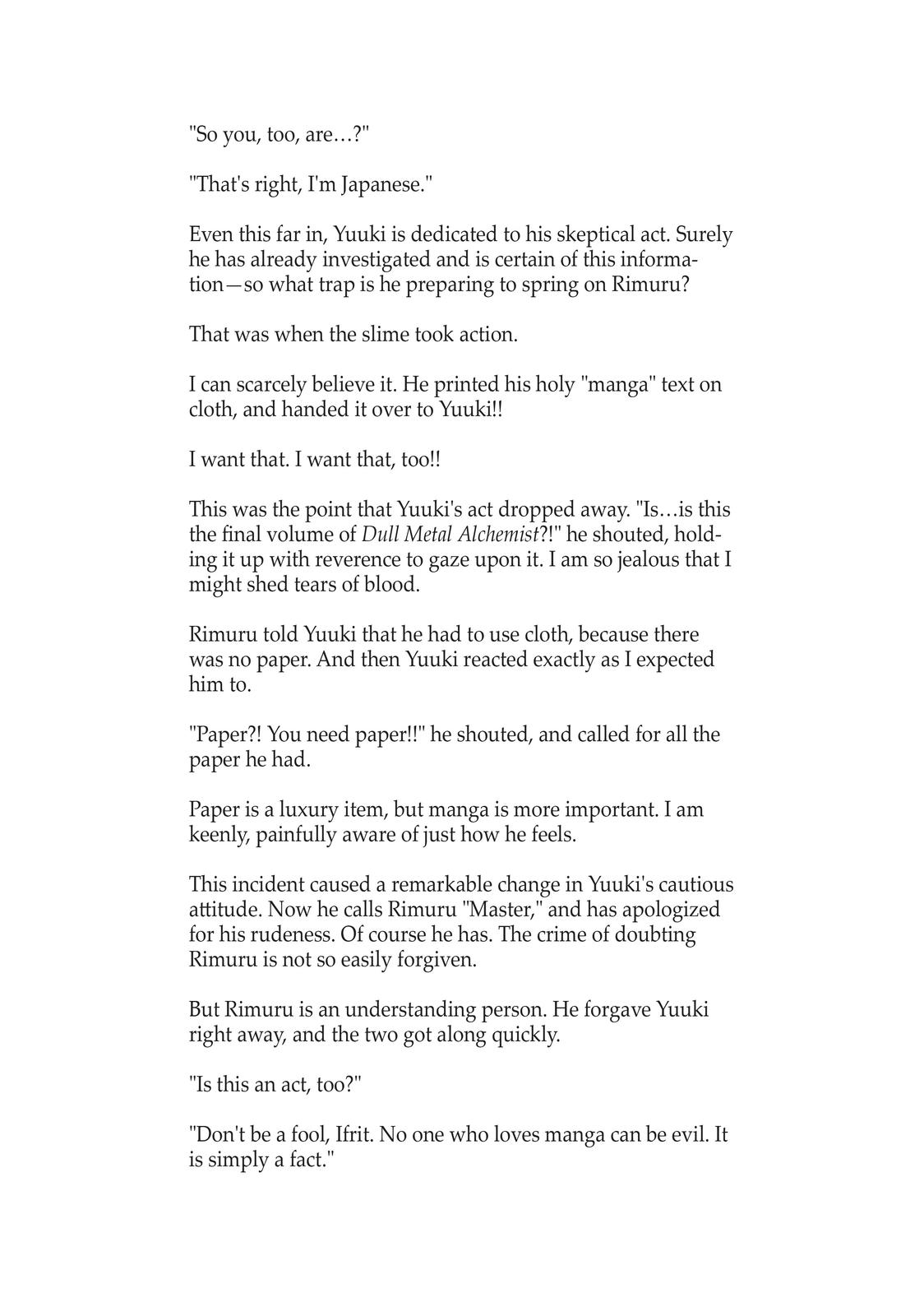 Read That Time I Got Reincarnated as a Slime Manga Online