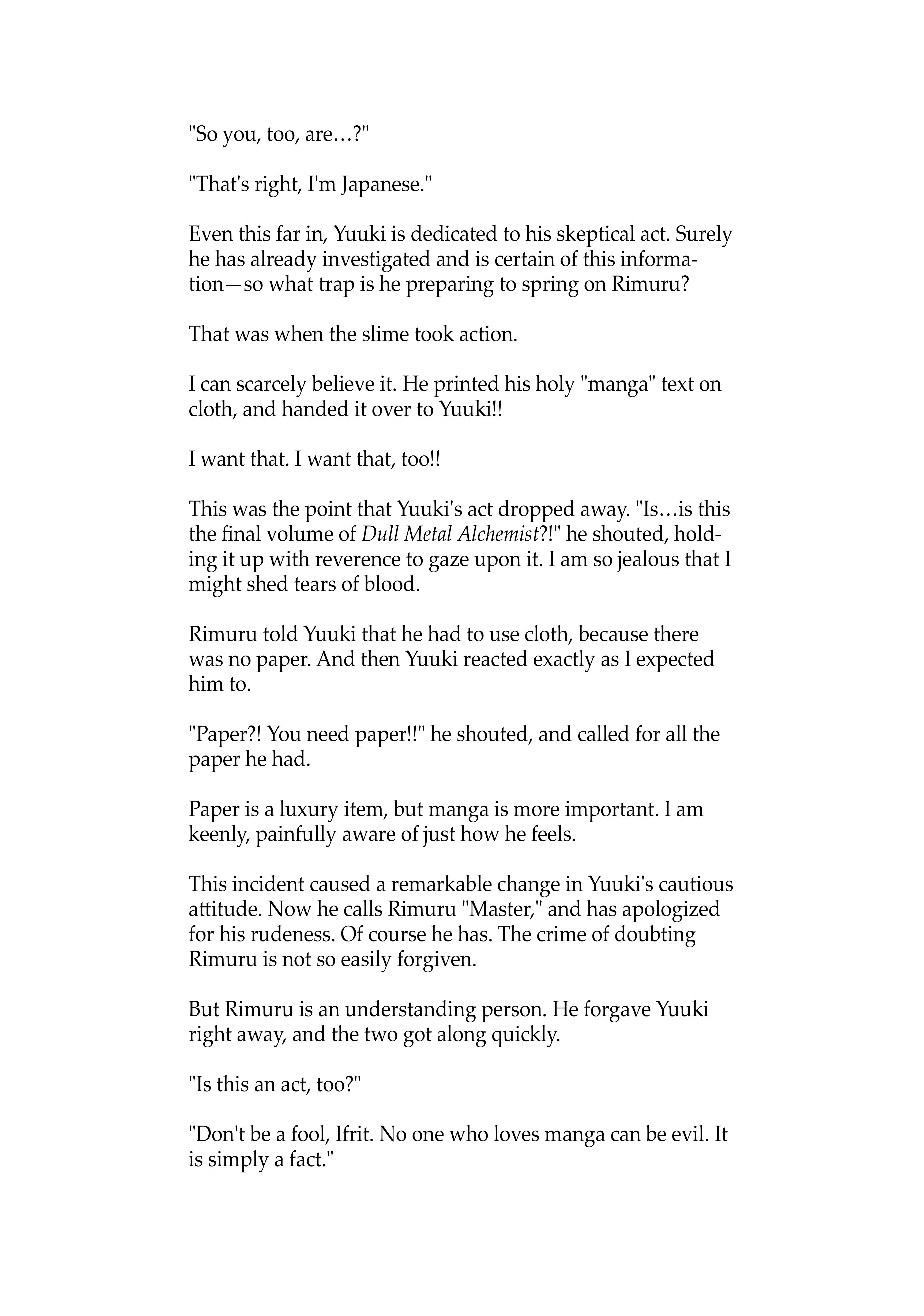 Read That Time I Got Reincarnated as a Slime Manga Online