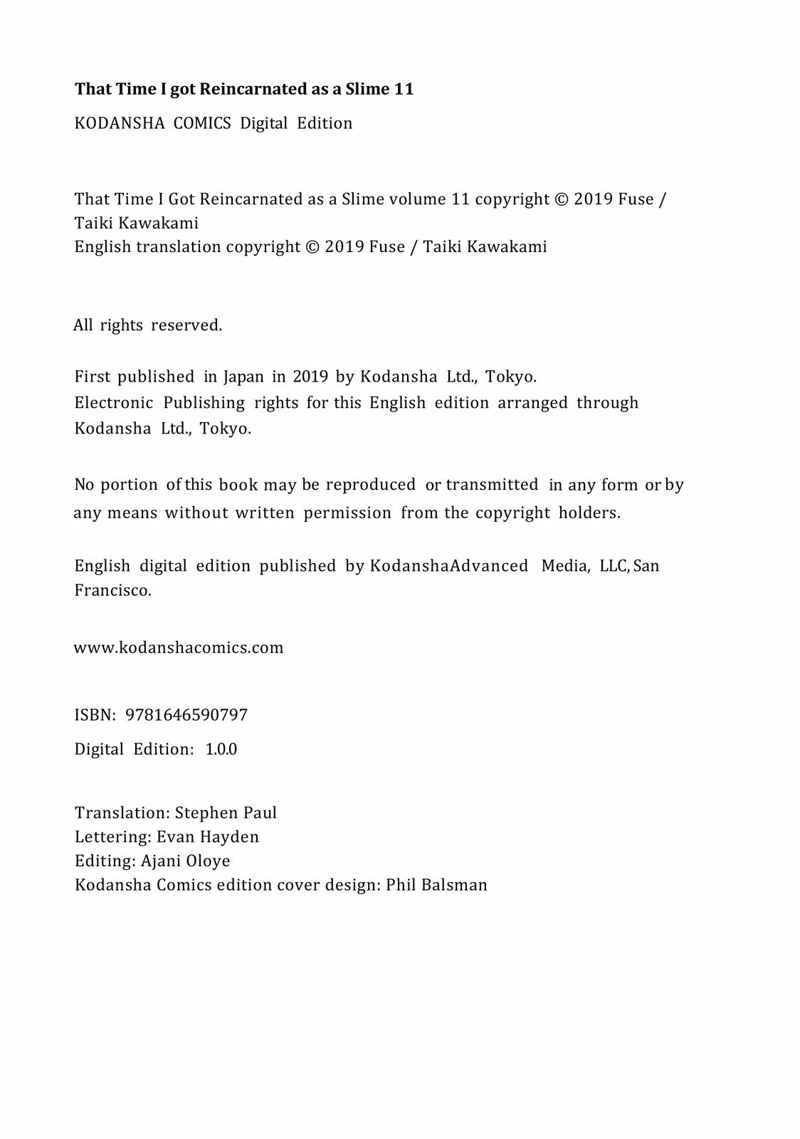 Read That Time I Got Reincarnated as a Slime Manga Online