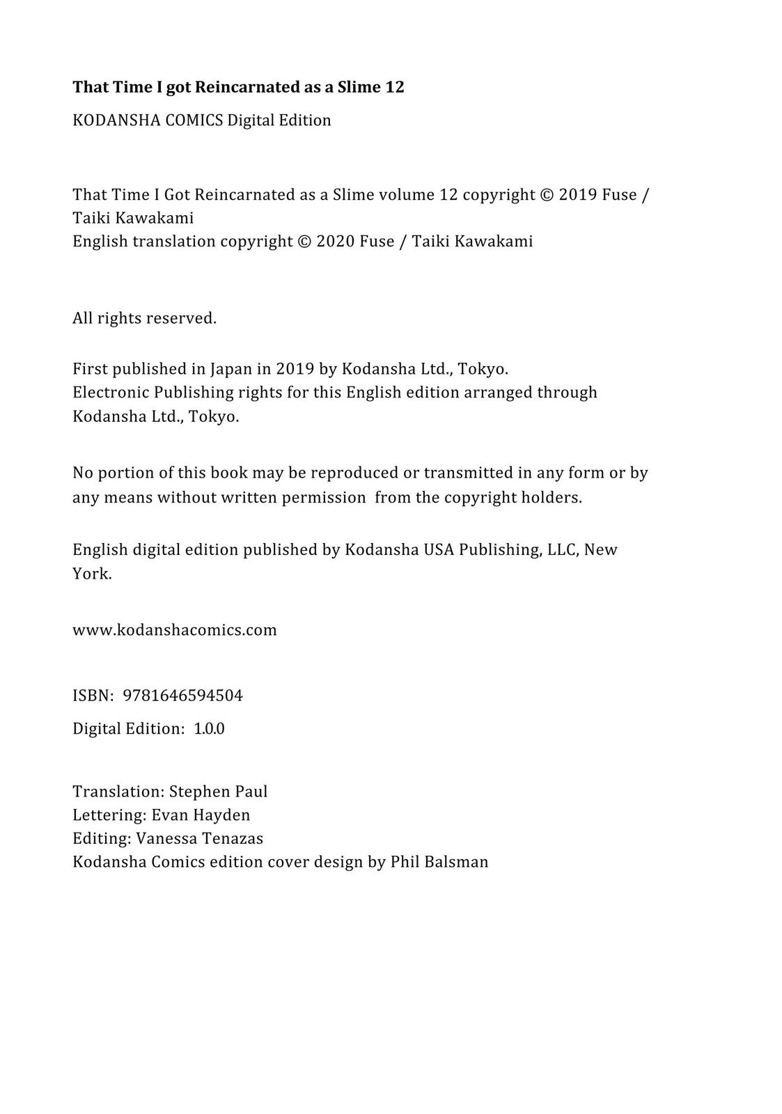 Read That Time I Got Reincarnated as a Slime Manga Online