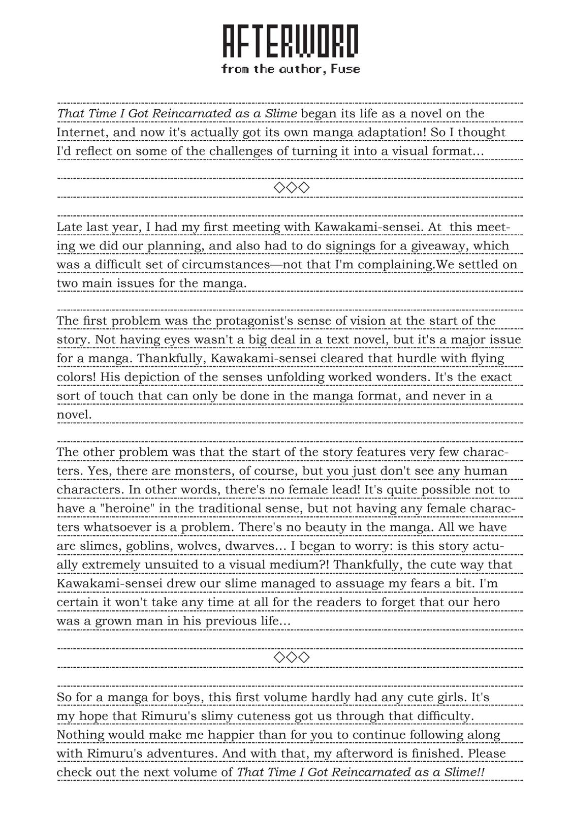 Read That Time I Got Reincarnated as a Slime Manga Online