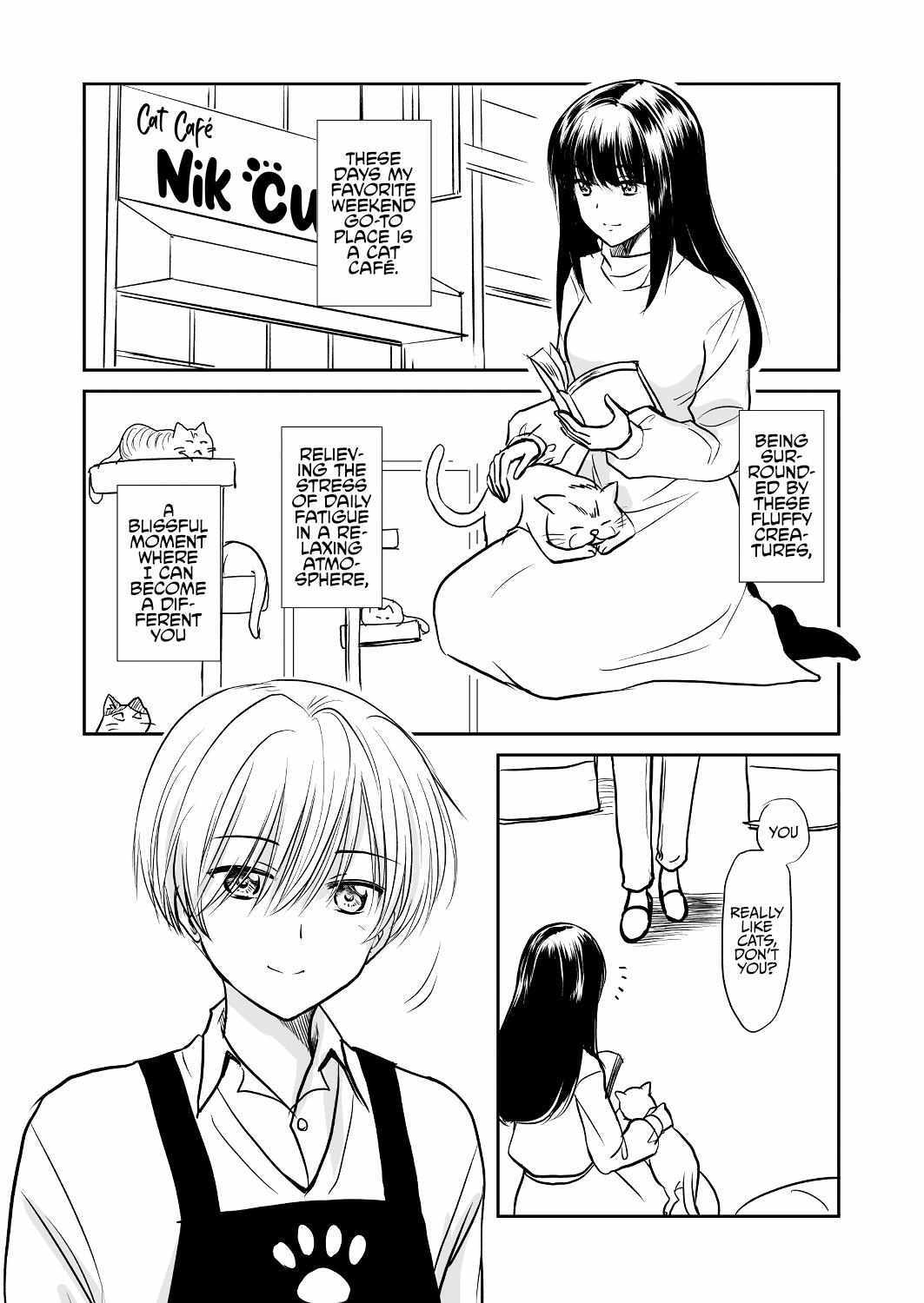 Read The Charismatic Cat Café Manager (who dresses as a guy) and the Frequent Customer (who dresses as a) Lady Manga Online