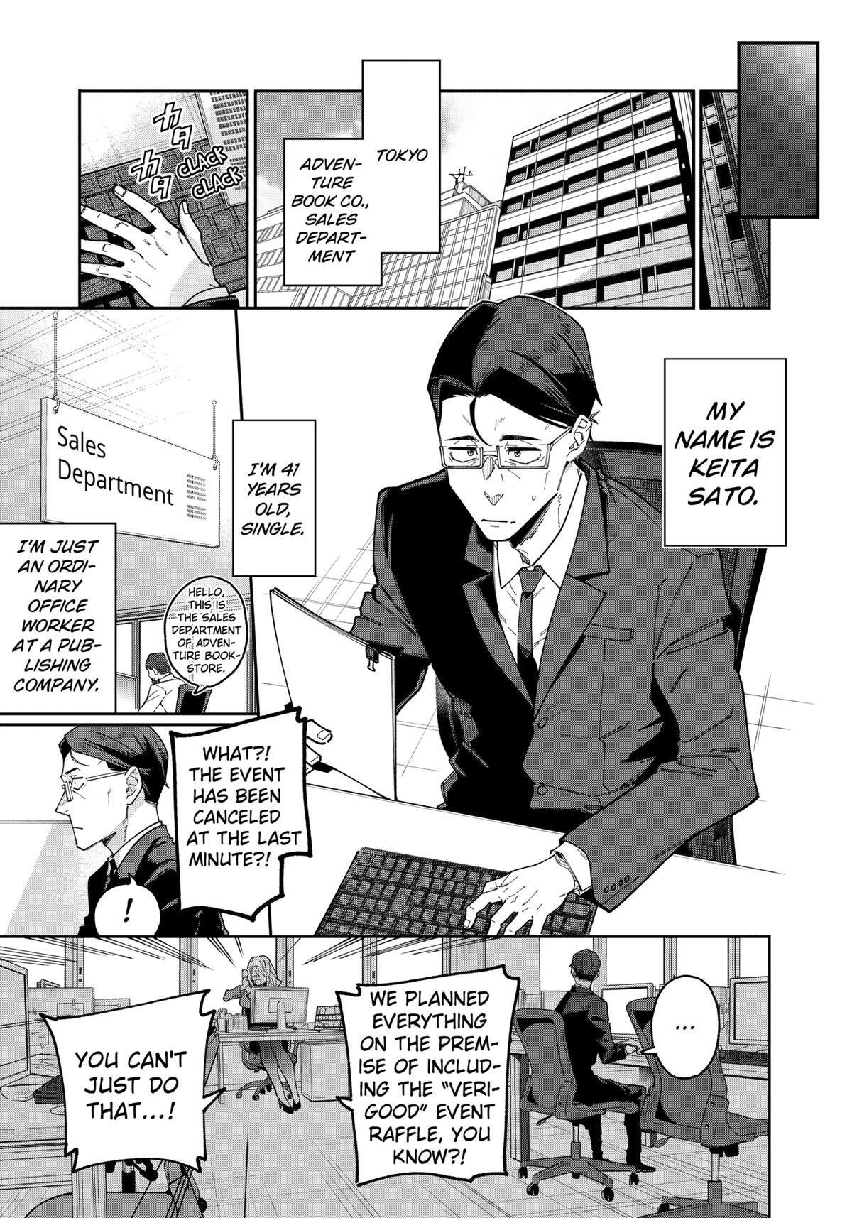 Read The Plain Salary Man Turned Out to Be a Hero- He Was Invincible, Only to Be Exposed on His Niece's Dungeon Stream Manga Online