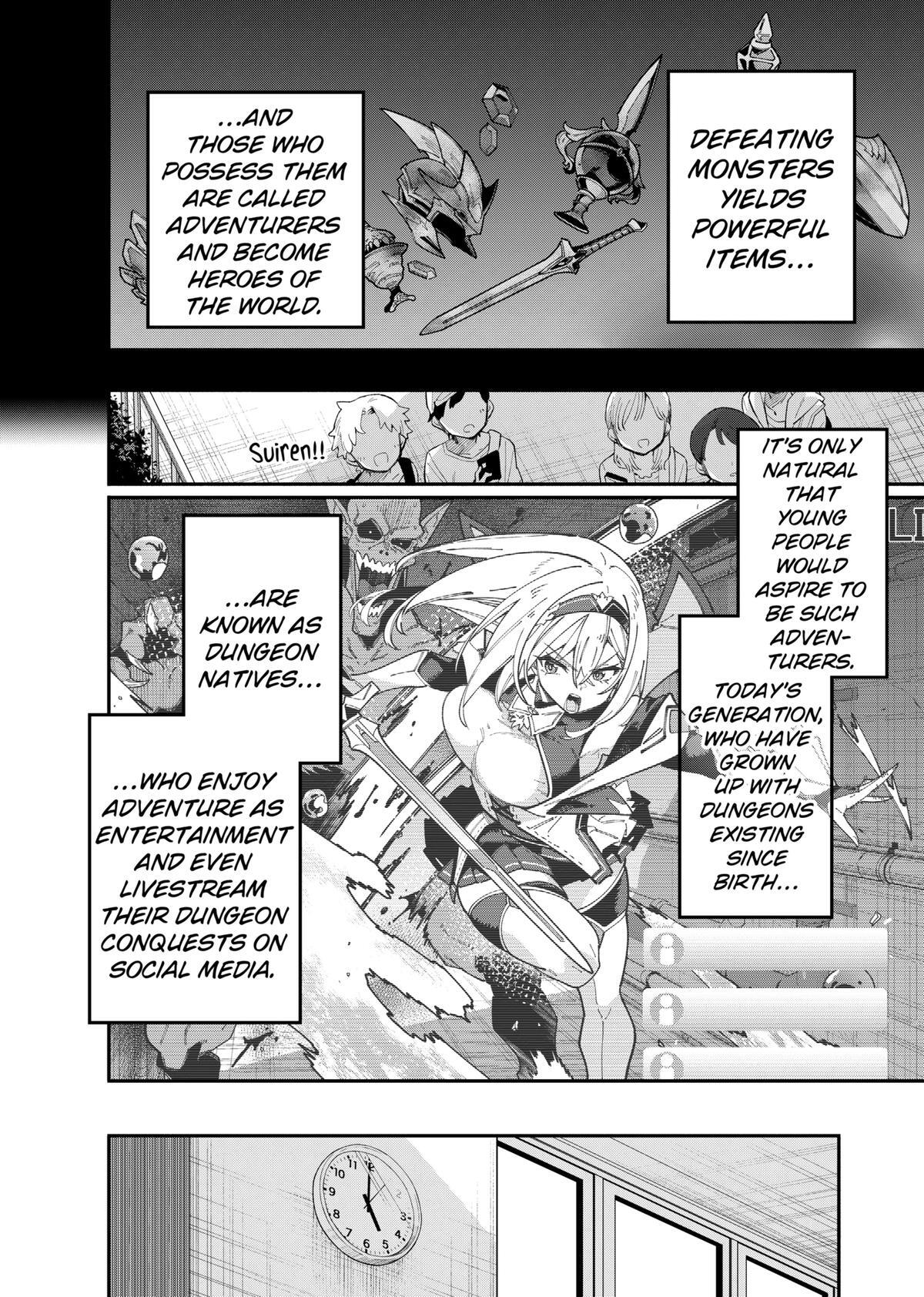 Read The Plain Salary Man Turned Out to Be a Hero- He Was Invincible, Only to Be Exposed on His Niece's Dungeon Stream Manga Online