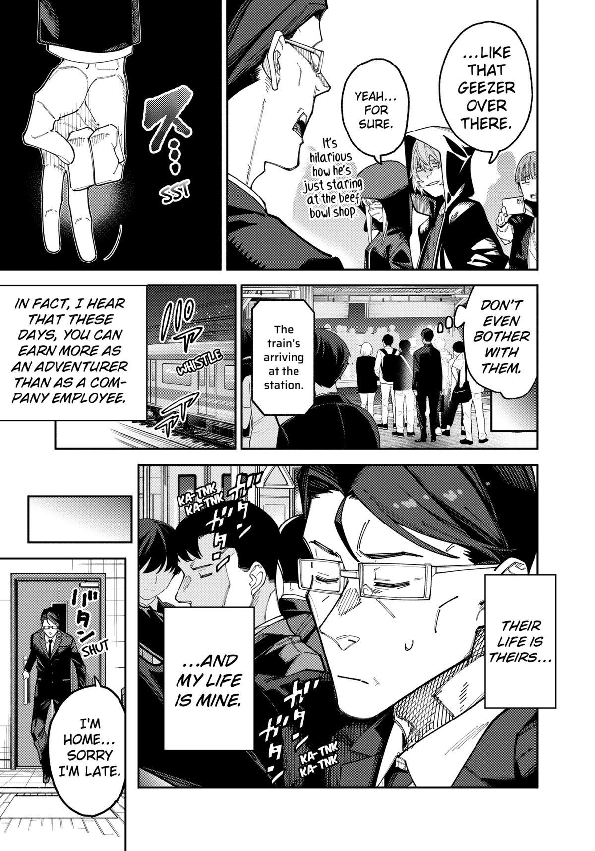 Read The Plain Salary Man Turned Out to Be a Hero- He Was Invincible, Only to Be Exposed on His Niece's Dungeon Stream Manga Online