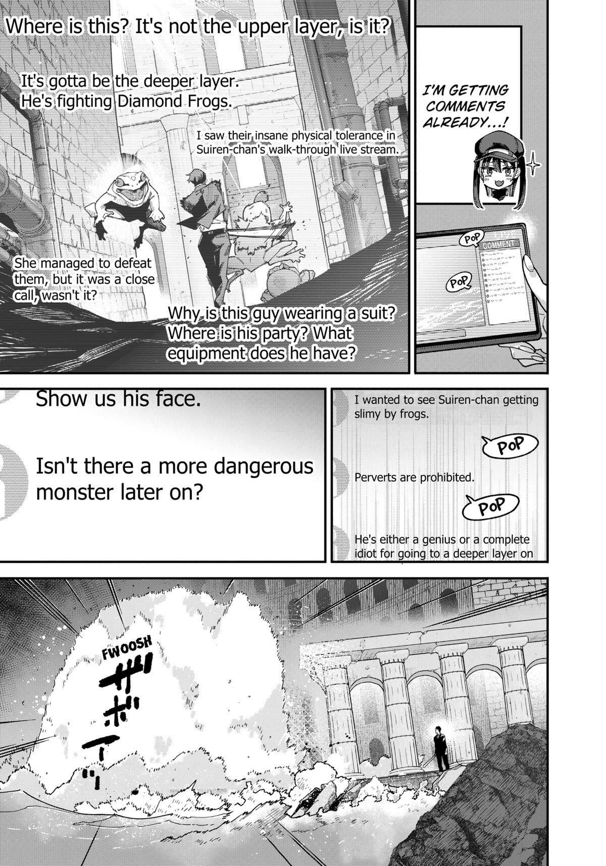 Read The Plain Salary Man Turned Out to Be a Hero- He Was Invincible, Only to Be Exposed on His Niece's Dungeon Stream Manga Online