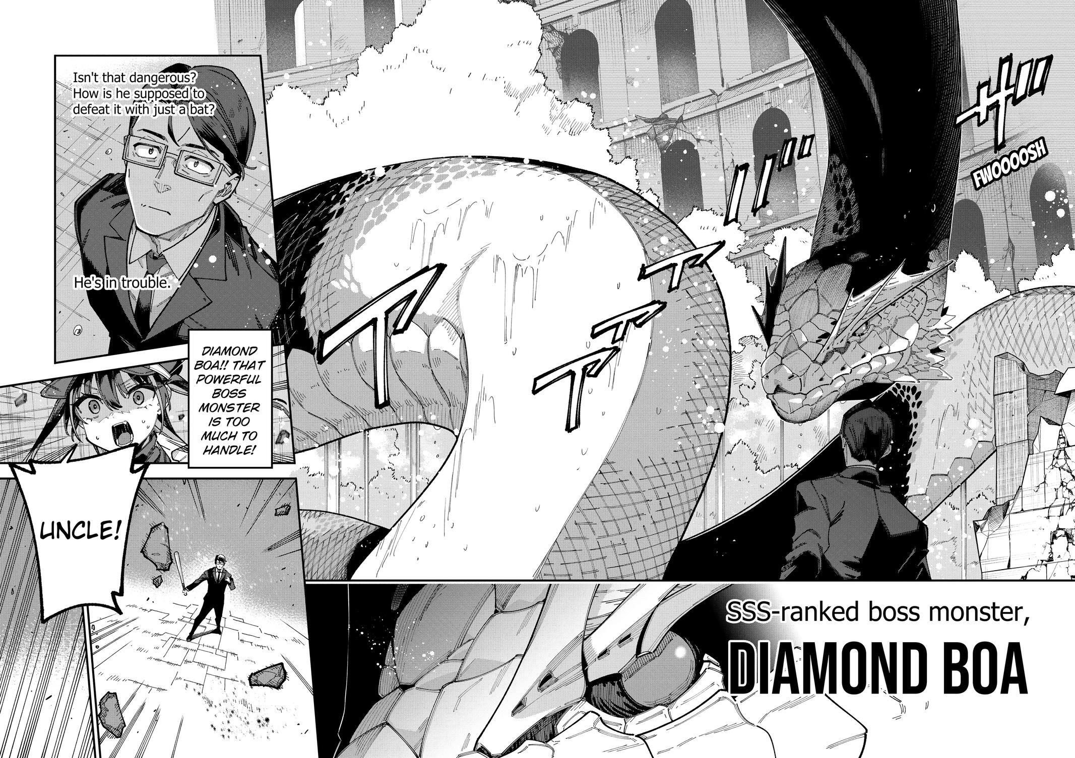 Read The Plain Salary Man Turned Out to Be a Hero- He Was Invincible, Only to Be Exposed on His Niece's Dungeon Stream Manga Online