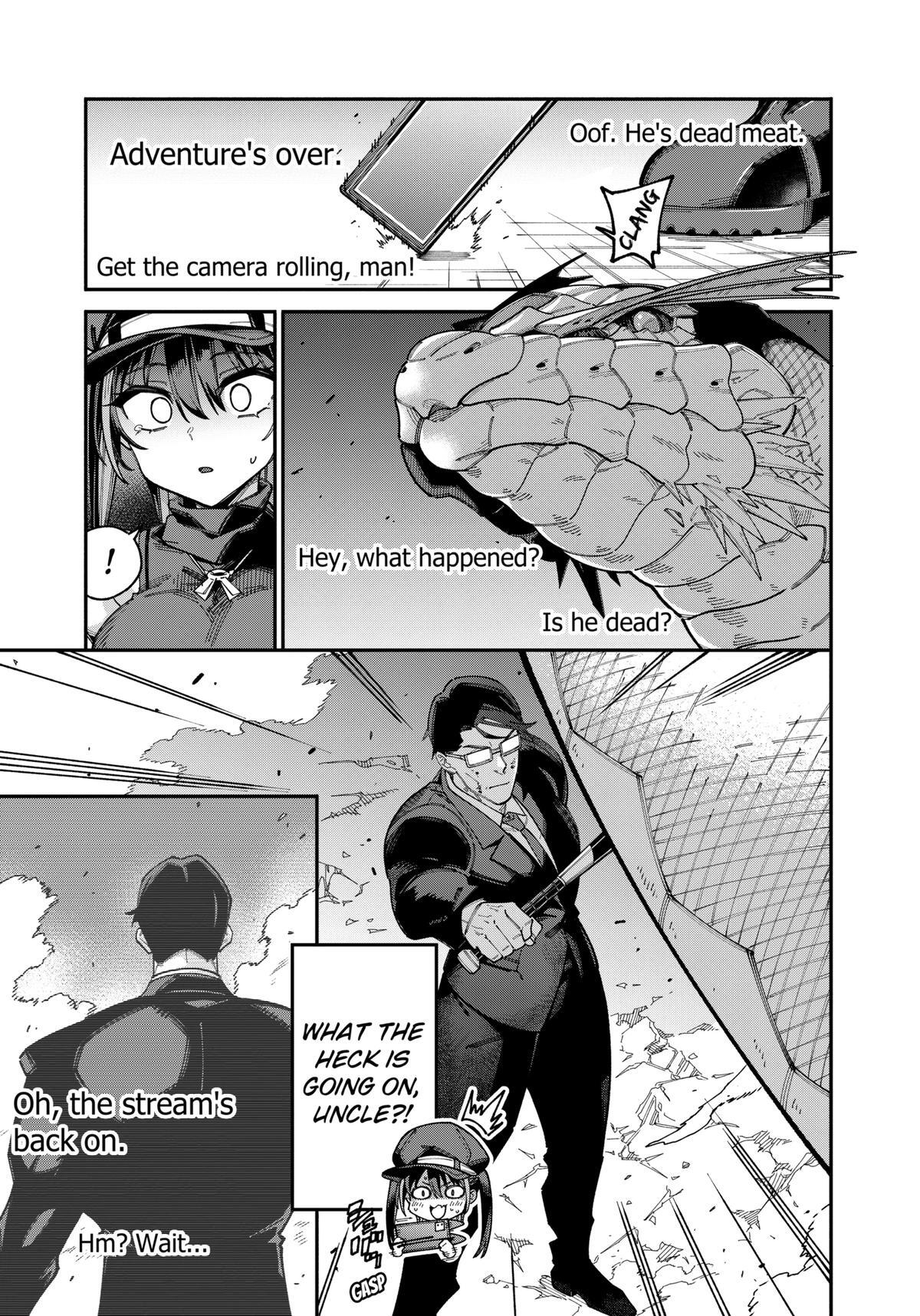 Read The Plain Salary Man Turned Out to Be a Hero- He Was Invincible, Only to Be Exposed on His Niece's Dungeon Stream Manga Online