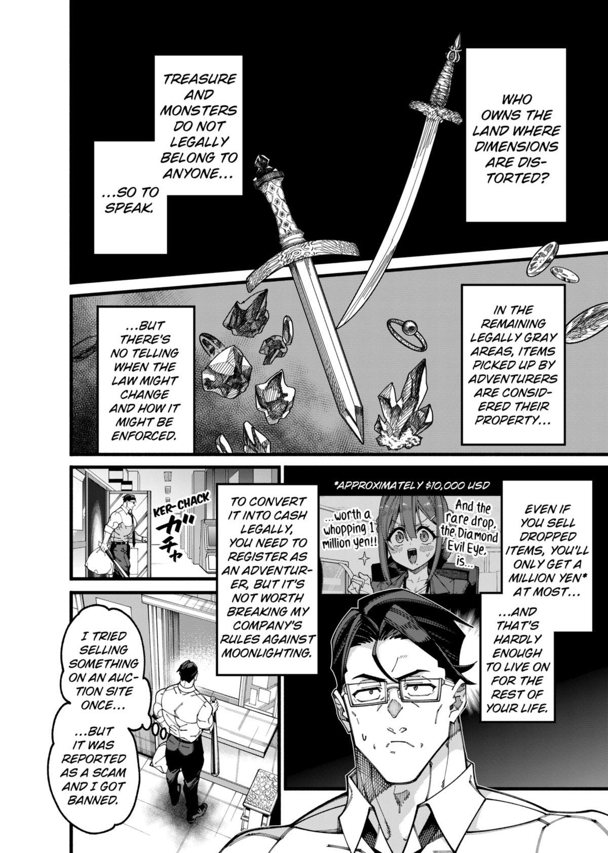 Read The Plain Salary Man Turned Out to Be a Hero- He Was Invincible, Only to Be Exposed on His Niece's Dungeon Stream Manga Online