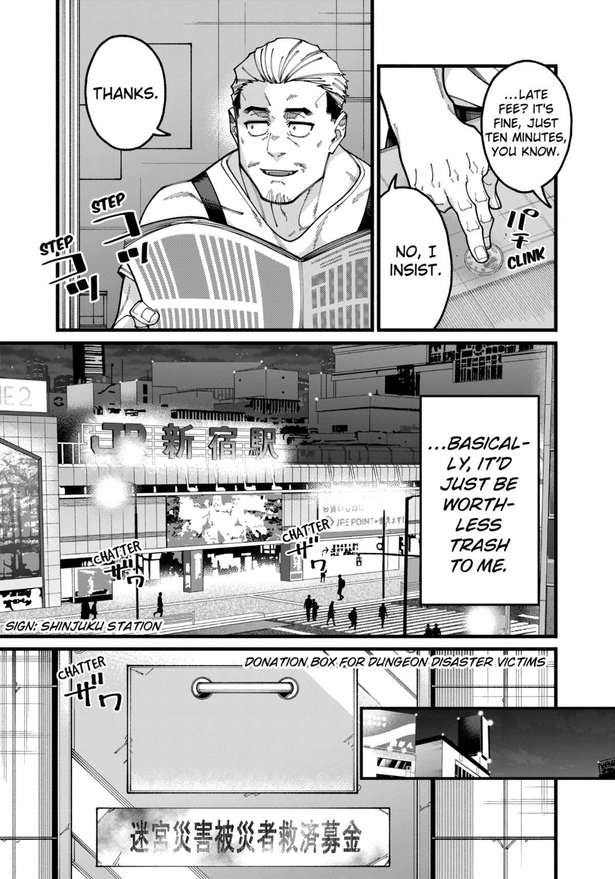 Read The Plain Salary Man Turned Out to Be a Hero- He Was Invincible, Only to Be Exposed on His Niece's Dungeon Stream Manga Online