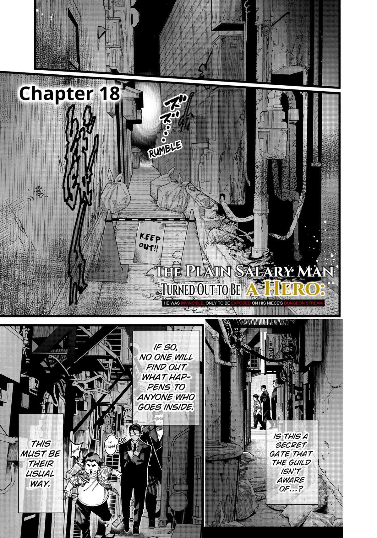 Read The Plain Salary Man Turned Out to Be a Hero- He Was Invincible, Only to Be Exposed on His Niece's Dungeon Stream Manga Online