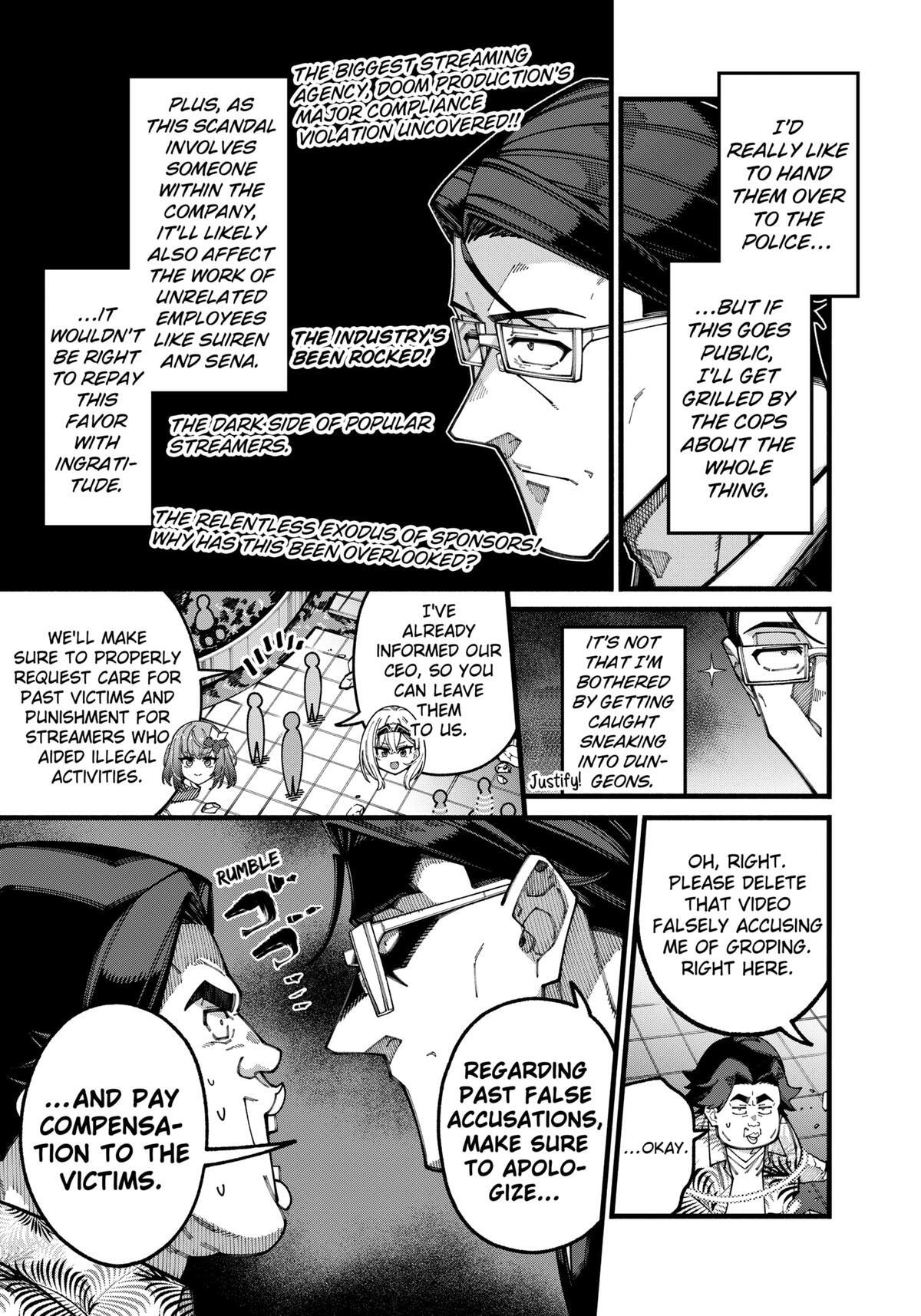 Read The Plain Salary Man Turned Out to Be a Hero- He Was Invincible, Only to Be Exposed on His Niece's Dungeon Stream Manga Online