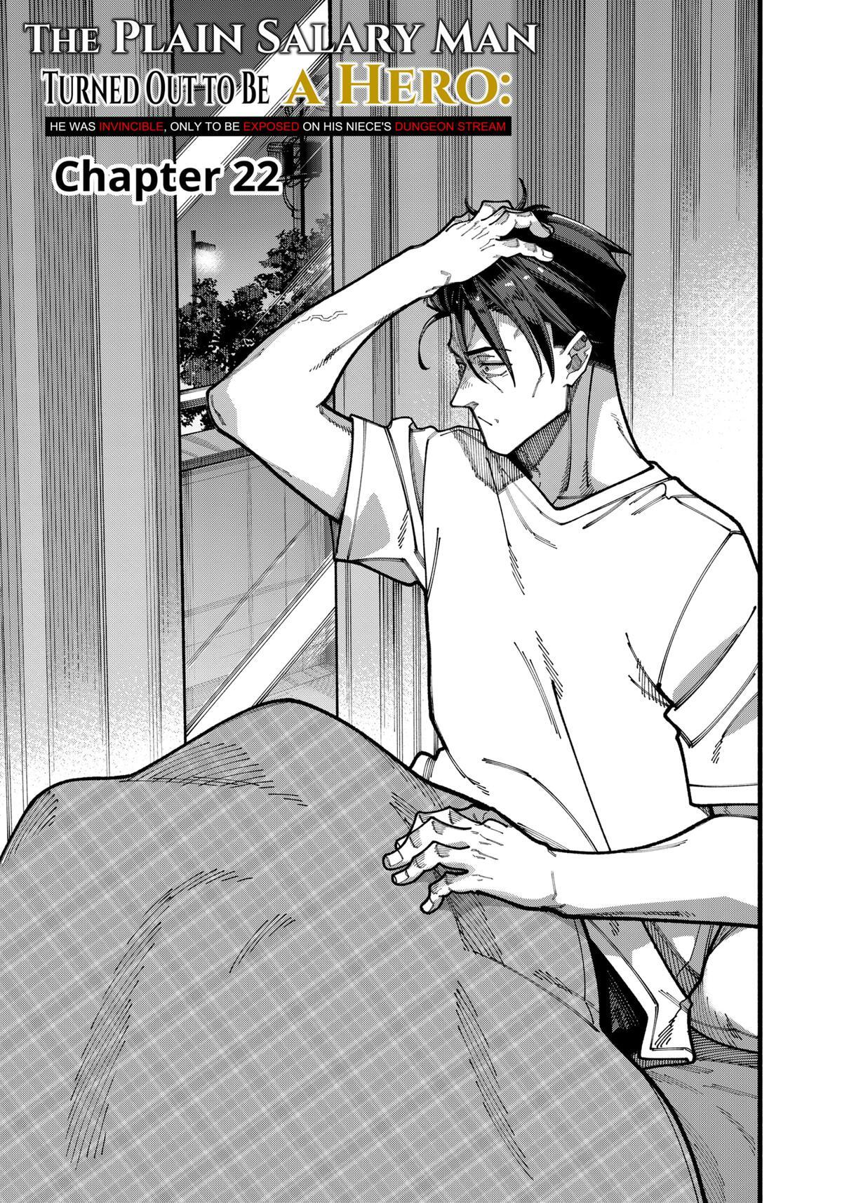 Read The Plain Salary Man Turned Out to Be a Hero- He Was Invincible, Only to Be Exposed on His Niece's Dungeon Stream Manga Online