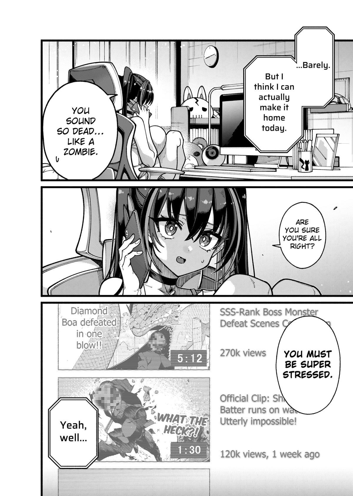 Read The Plain Salary Man Turned Out to Be a Hero- He Was Invincible, Only to Be Exposed on His Niece's Dungeon Stream Manga Online