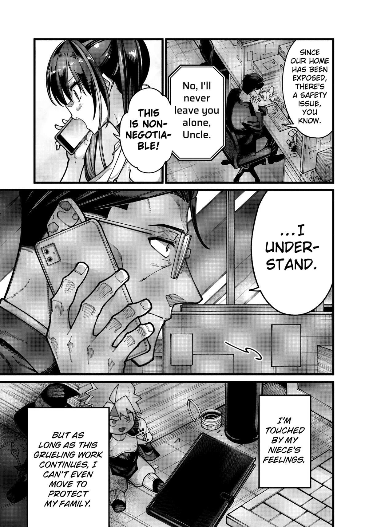 Read The Plain Salary Man Turned Out to Be a Hero- He Was Invincible, Only to Be Exposed on His Niece's Dungeon Stream Manga Online