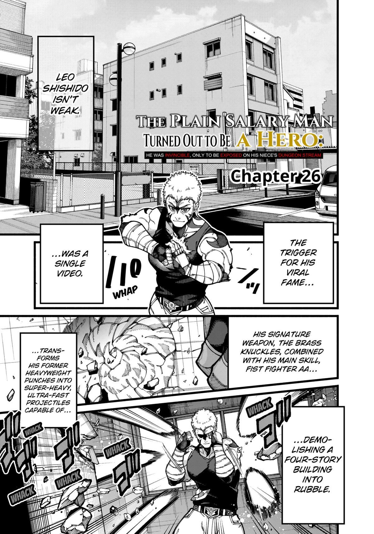 Read The Plain Salary Man Turned Out to Be a Hero- He Was Invincible, Only to Be Exposed on His Niece's Dungeon Stream Manga Online