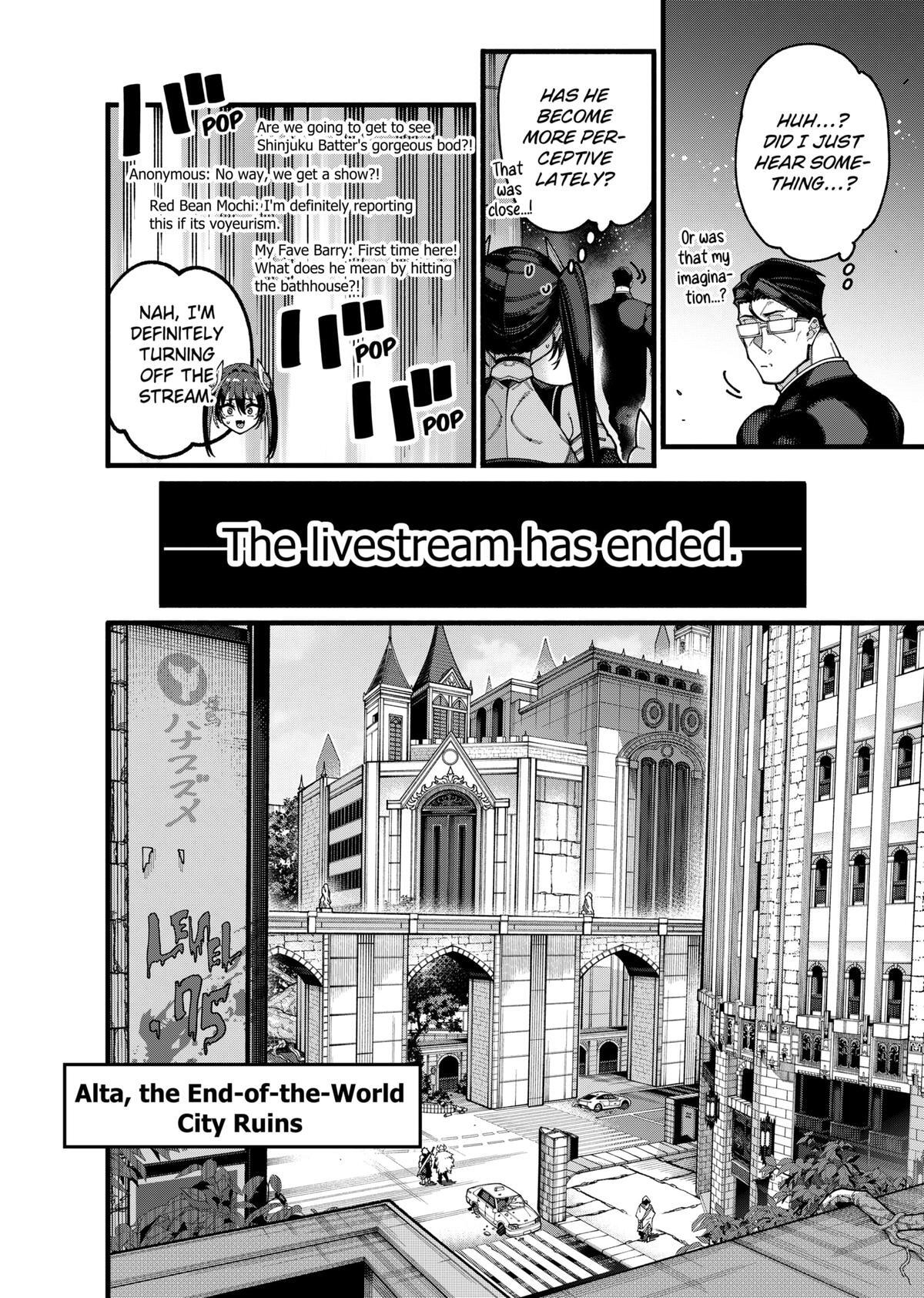 Read The Plain Salary Man Turned Out to Be a Hero- He Was Invincible, Only to Be Exposed on His Niece's Dungeon Stream Manga Online