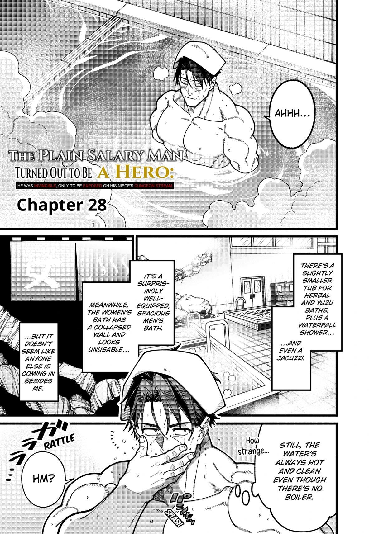 Read The Plain Salary Man Turned Out to Be a Hero- He Was Invincible, Only to Be Exposed on His Niece's Dungeon Stream Manga Online