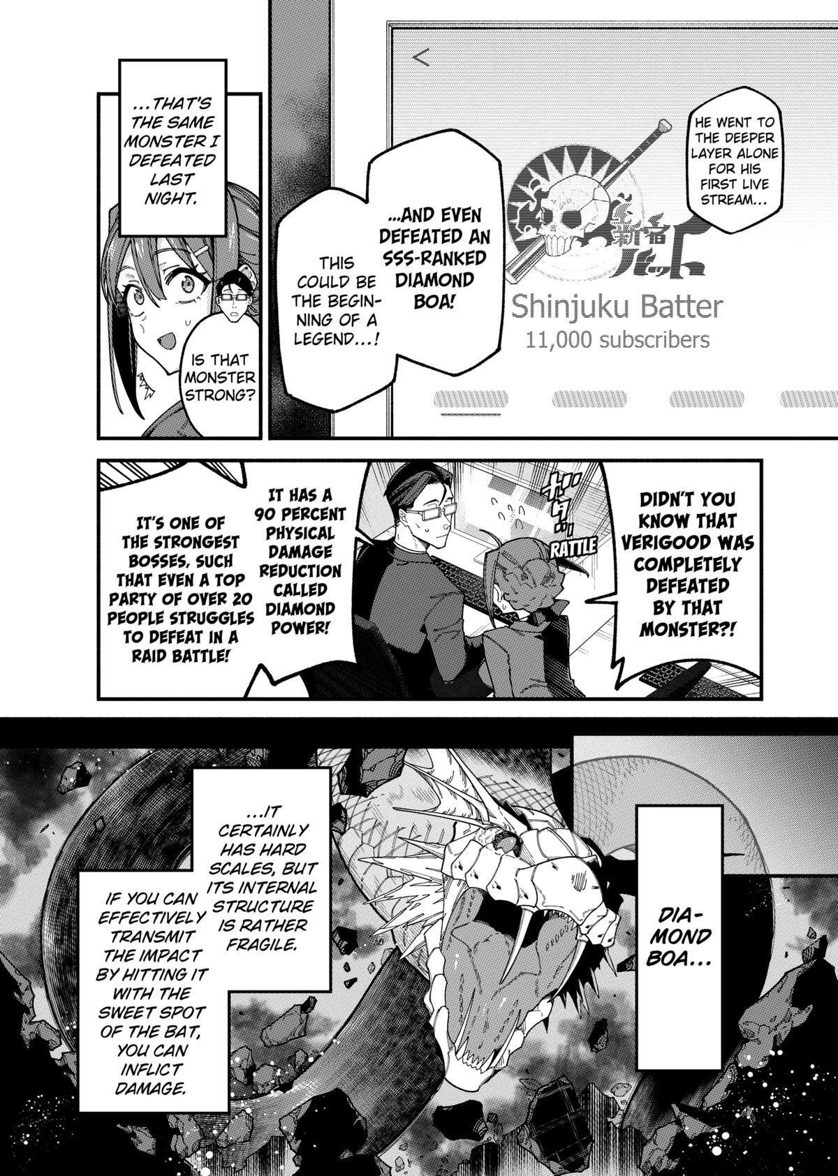 Read The Plain Salary Man Turned Out to Be a Hero- He Was Invincible, Only to Be Exposed on His Niece's Dungeon Stream Manga Online