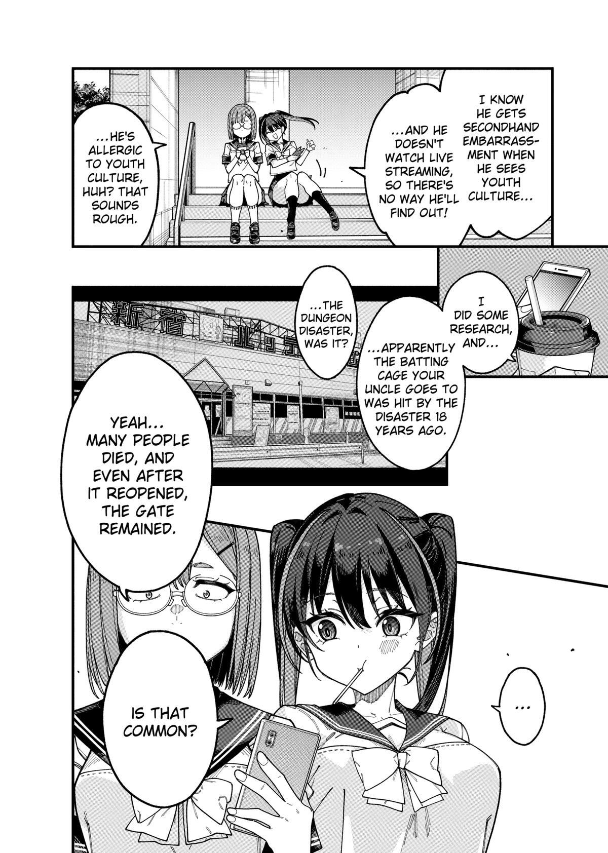 Read The Plain Salary Man Turned Out to Be a Hero- He Was Invincible, Only to Be Exposed on His Niece's Dungeon Stream Manga Online