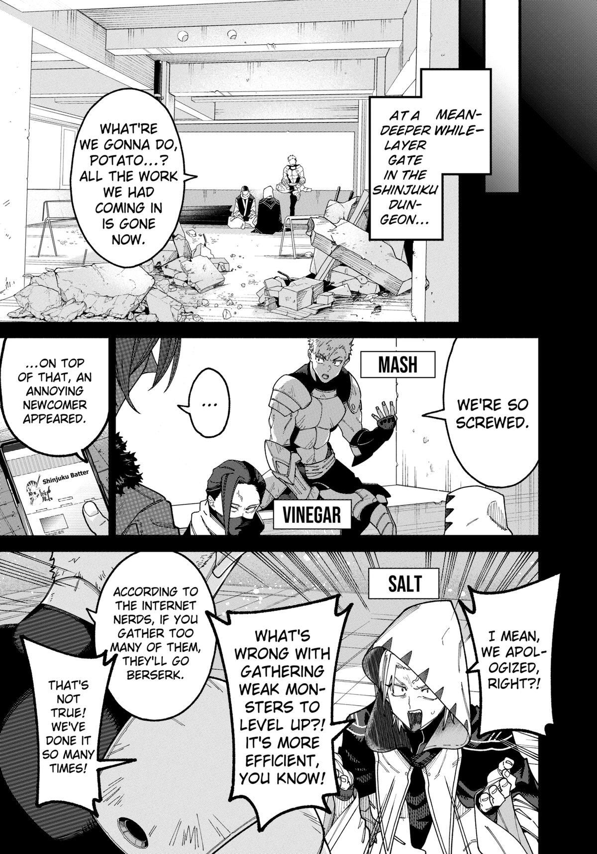 Read The Plain Salary Man Turned Out to Be a Hero- He Was Invincible, Only to Be Exposed on His Niece's Dungeon Stream Manga Online
