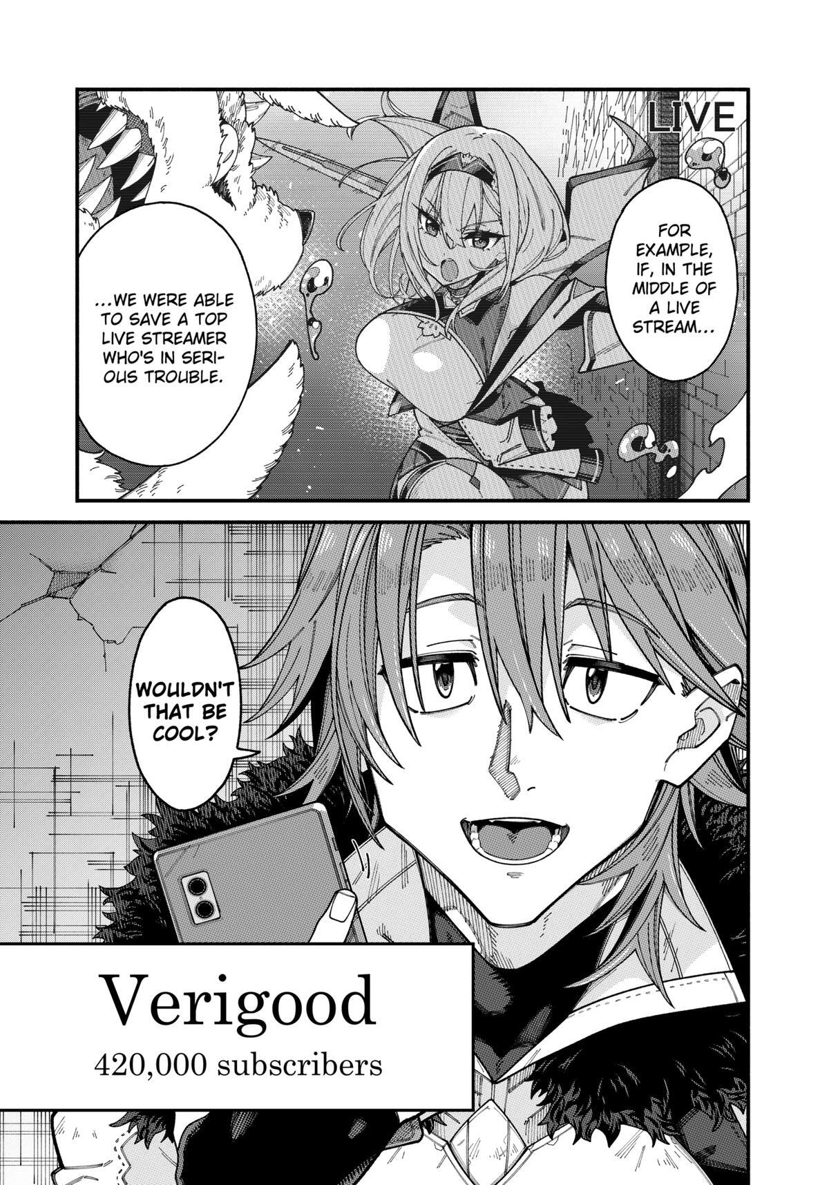 Read The Plain Salary Man Turned Out to Be a Hero- He Was Invincible, Only to Be Exposed on His Niece's Dungeon Stream Manga Online