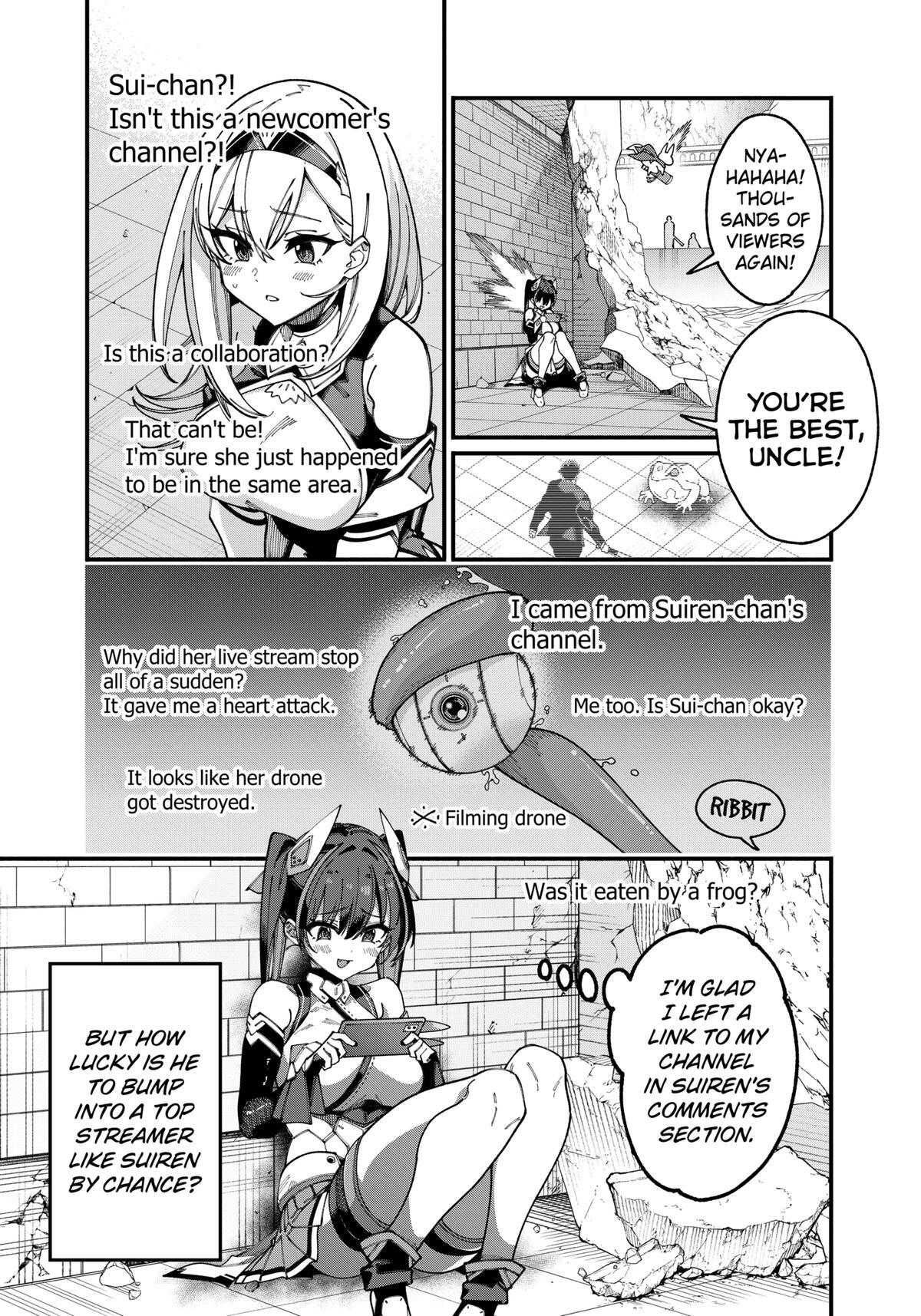 Read The Plain Salary Man Turned Out to Be a Hero- He Was Invincible, Only to Be Exposed on His Niece's Dungeon Stream Manga Online