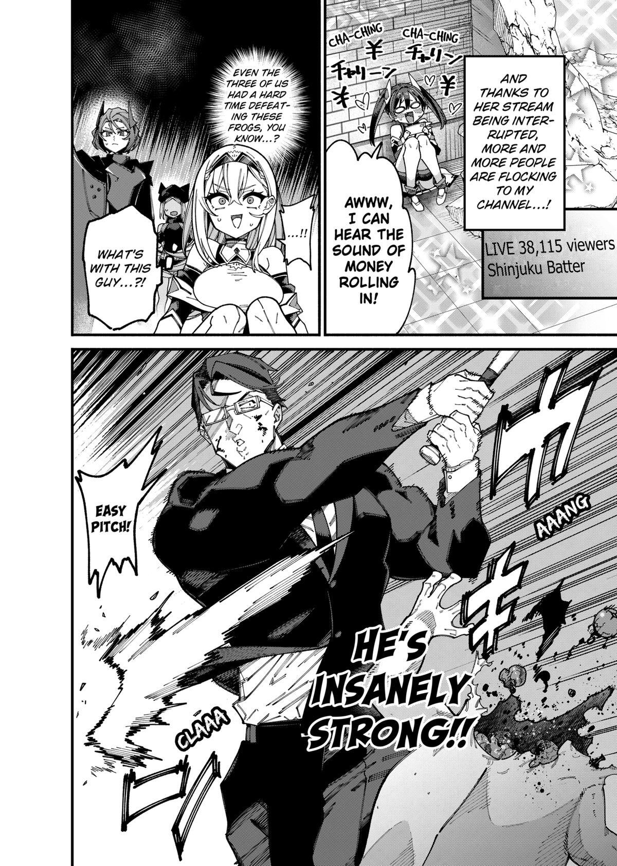 Read The Plain Salary Man Turned Out to Be a Hero- He Was Invincible, Only to Be Exposed on His Niece's Dungeon Stream Manga Online