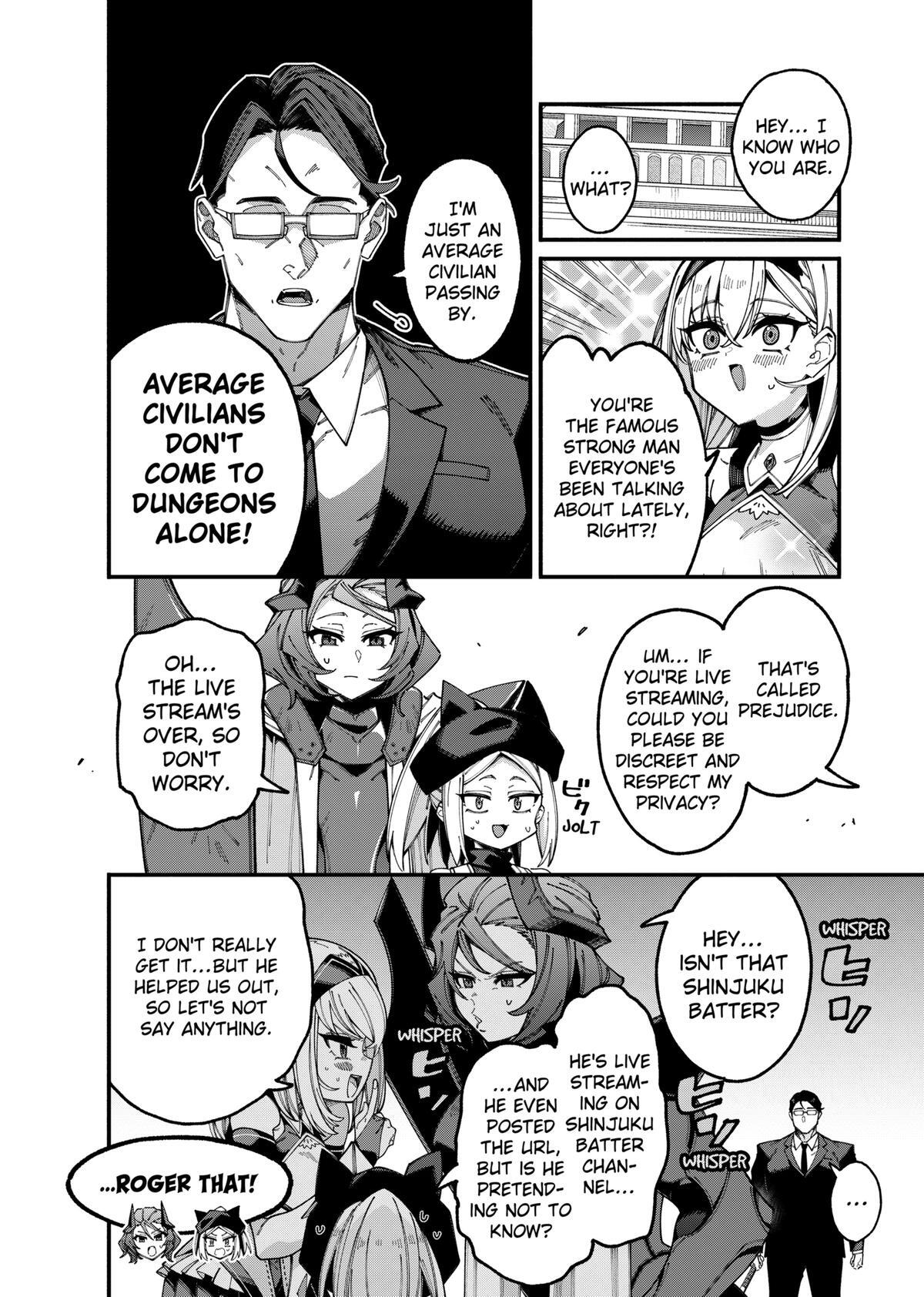 Read The Plain Salary Man Turned Out to Be a Hero- He Was Invincible, Only to Be Exposed on His Niece's Dungeon Stream Manga Online