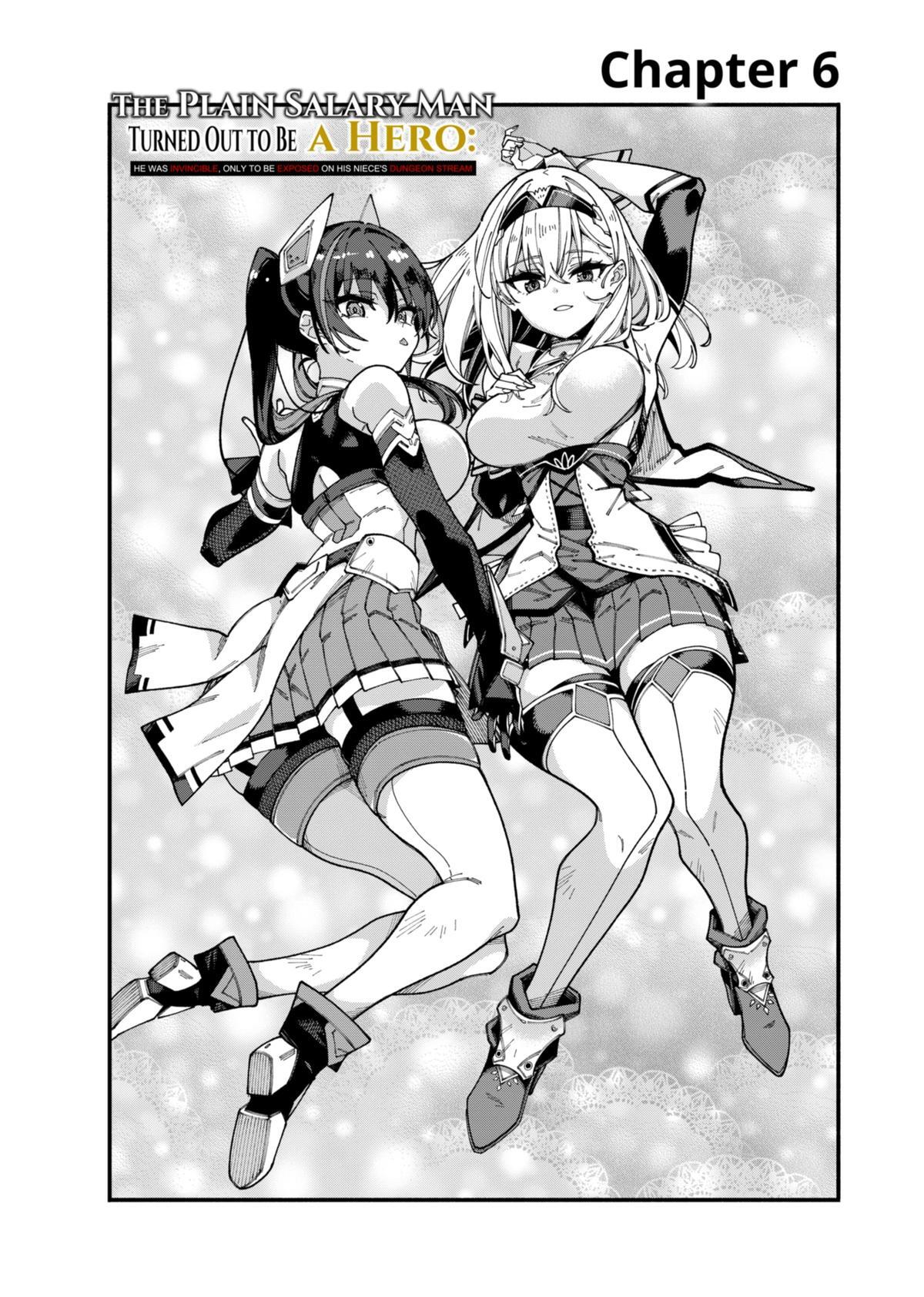 Read The Plain Salary Man Turned Out to Be a Hero- He Was Invincible, Only to Be Exposed on His Niece's Dungeon Stream Manga Online