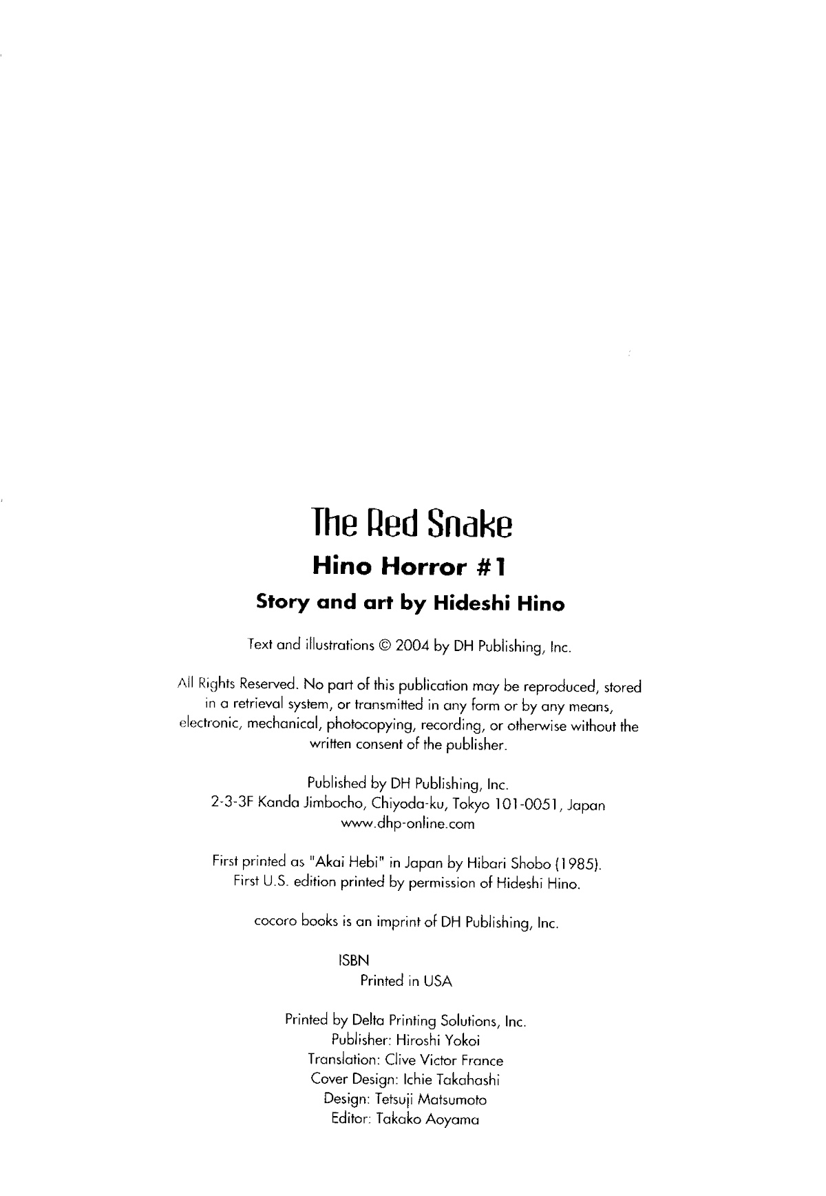 Read The Red Snake Manga Online