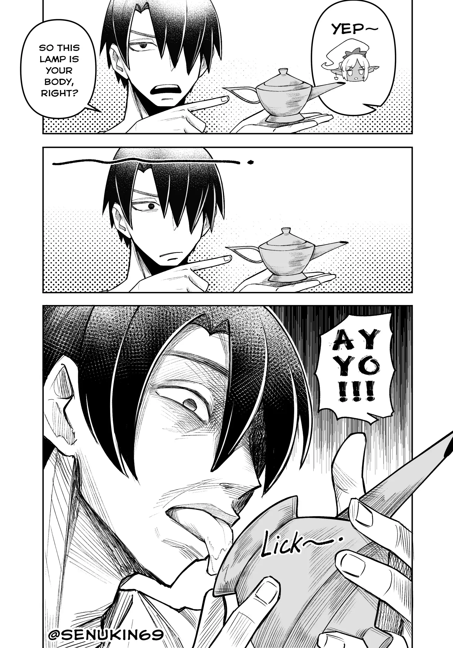 Read The Useless Genie and her Intrusive-thought Master Manga Online