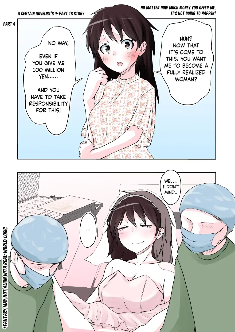 Read To Aru Shousetsuka-san ga Oekaki Haishin-chuu Touka shite Itta TS Neta Yon-ren Manga Online