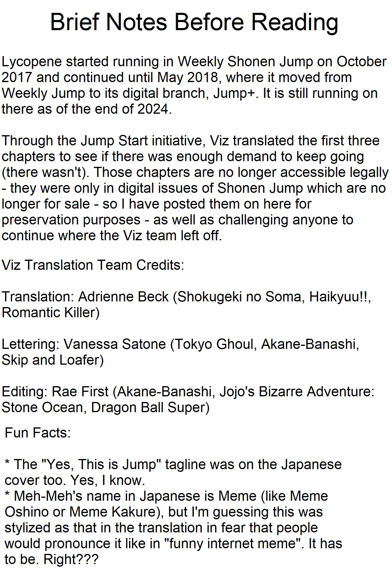 Read Tomatoypoo no Lycopene Manga Online