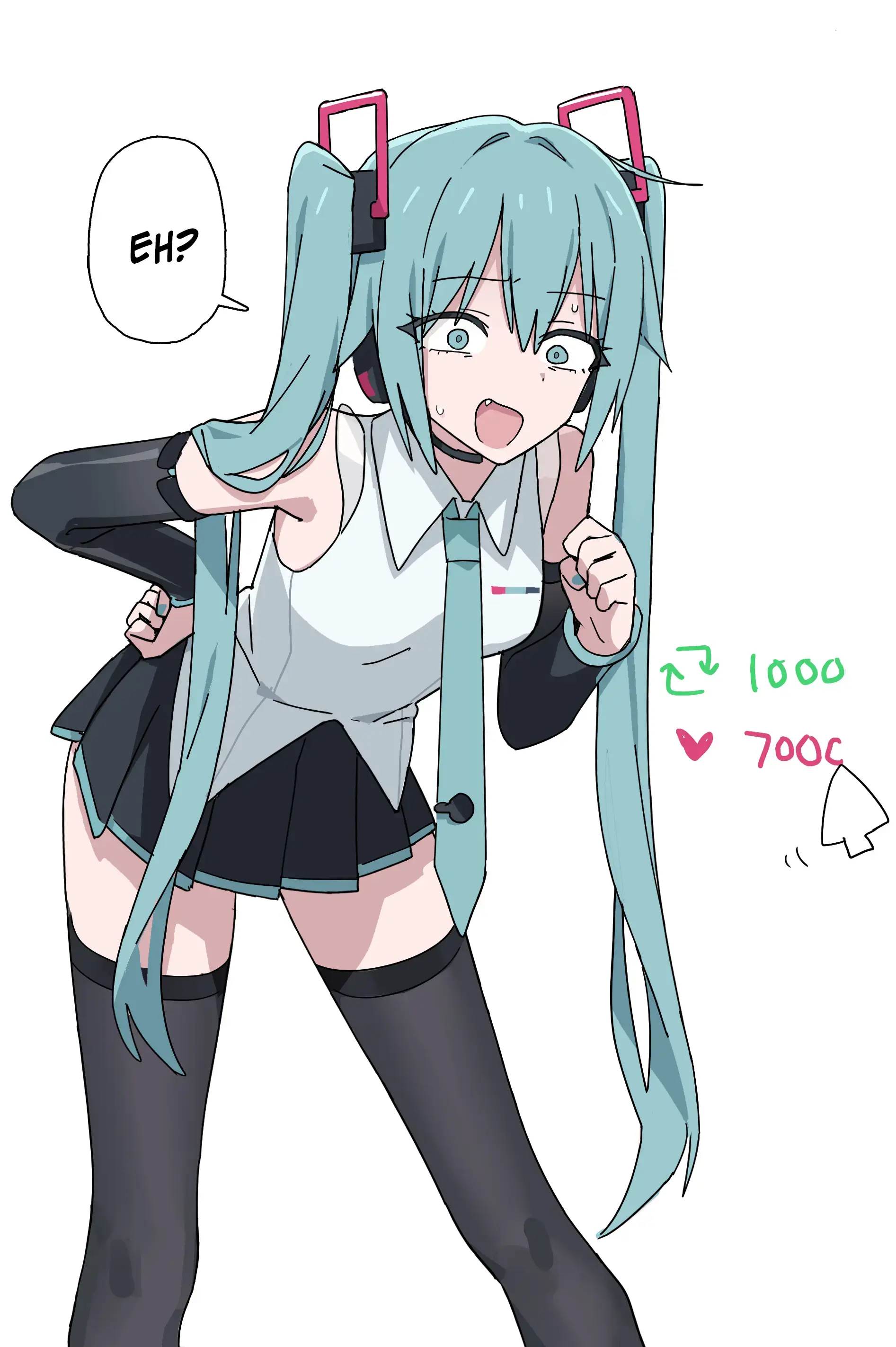 Read Vocaloid - Bratty Miku (Doujinshi) Manga Online